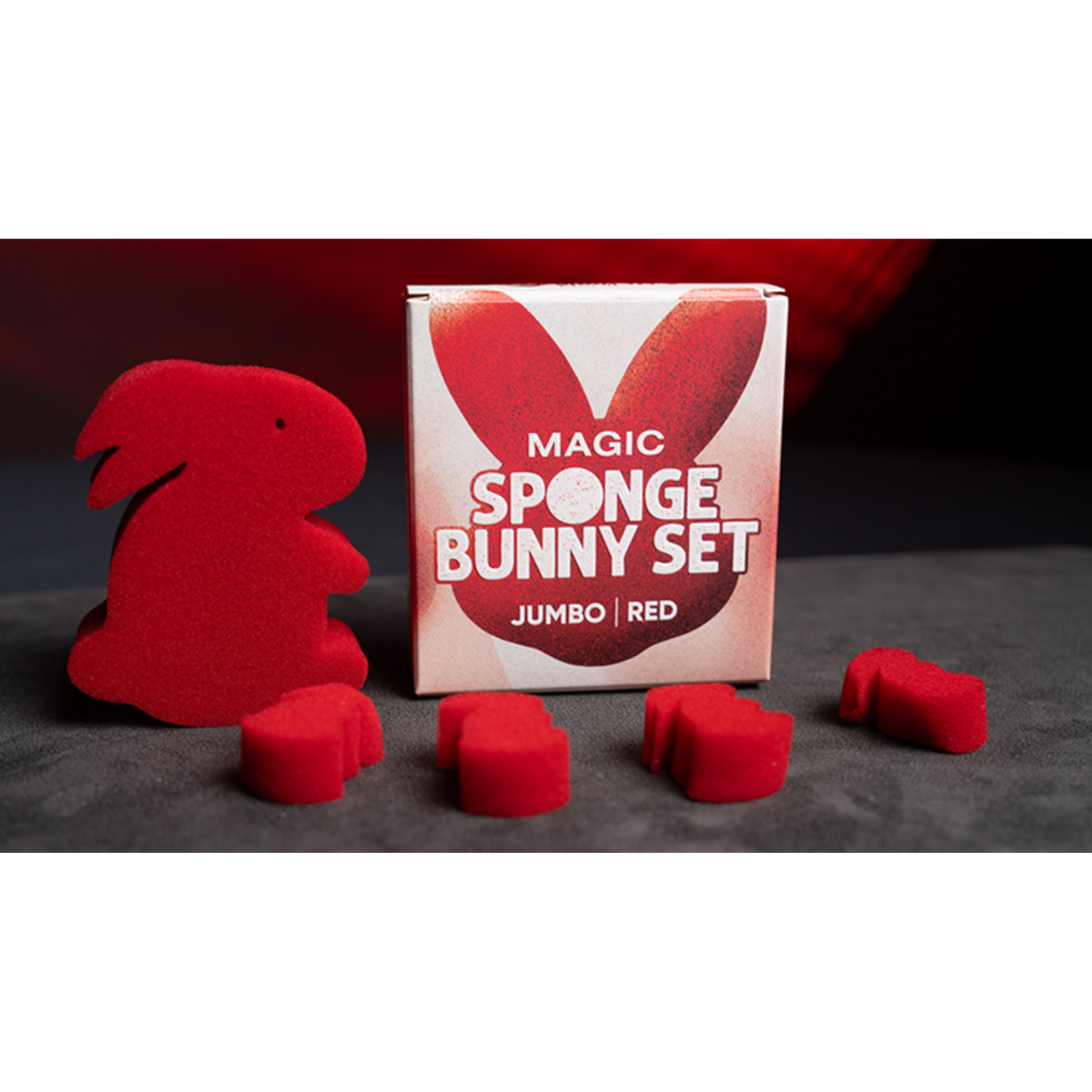 Magic Sponge Bunny Rabbit Set (Red) by Murphy's Magic