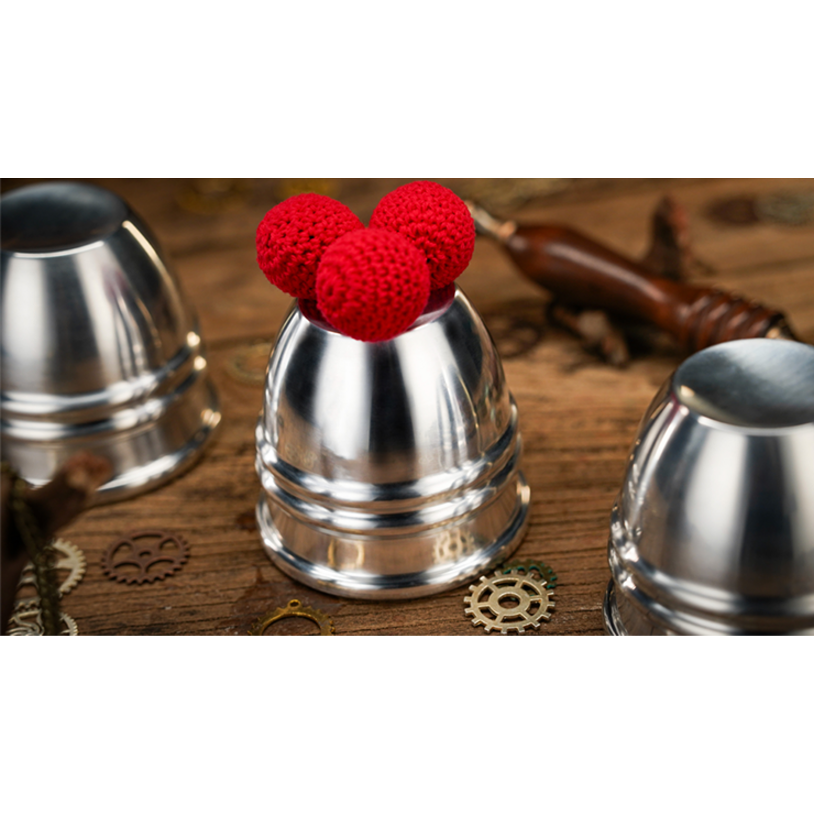 Aluminum Alloy Cups and Balls Set by TCC Magic