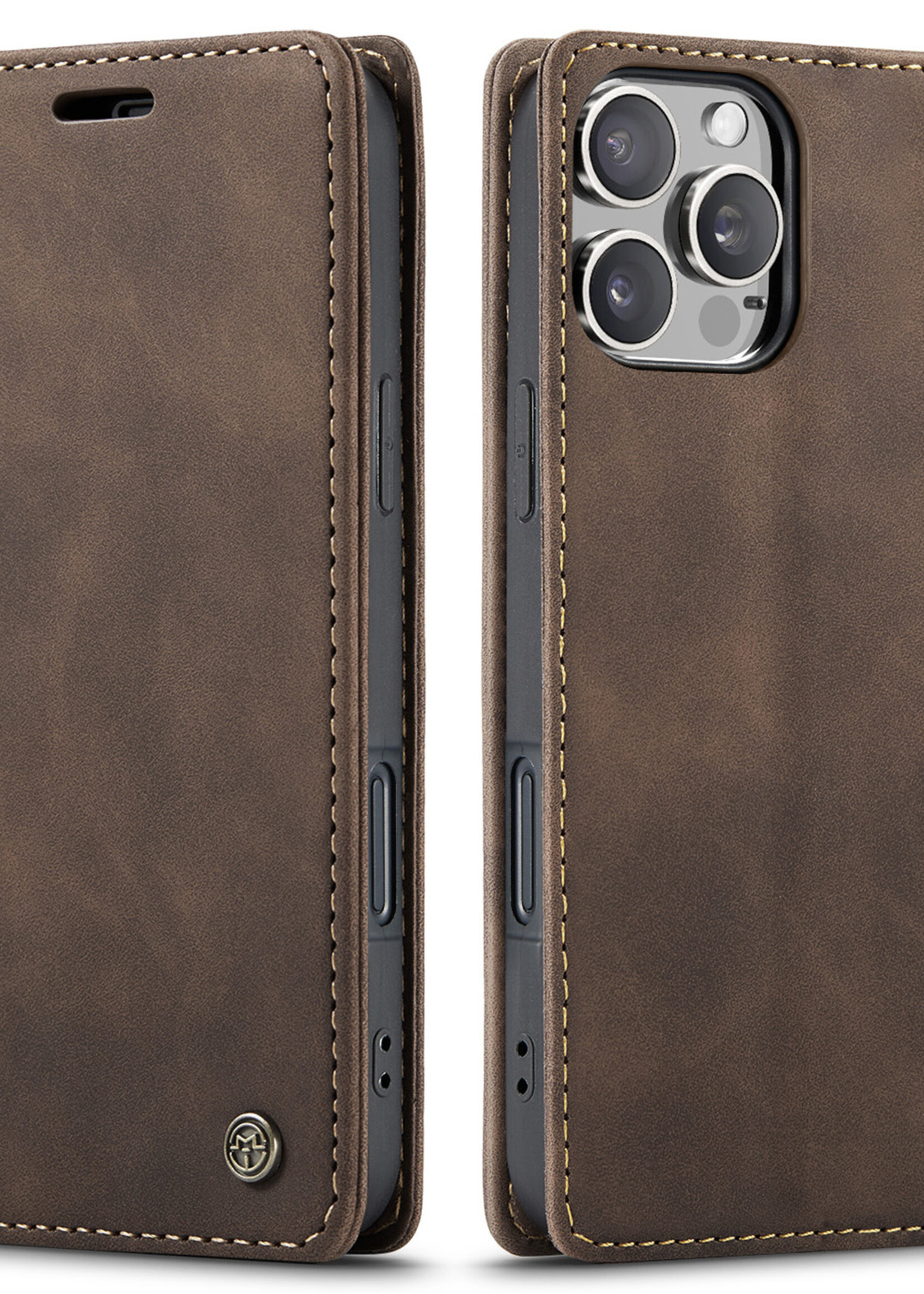 Apple Coque dépliante Apple iPhone 16 Pro Max Marron