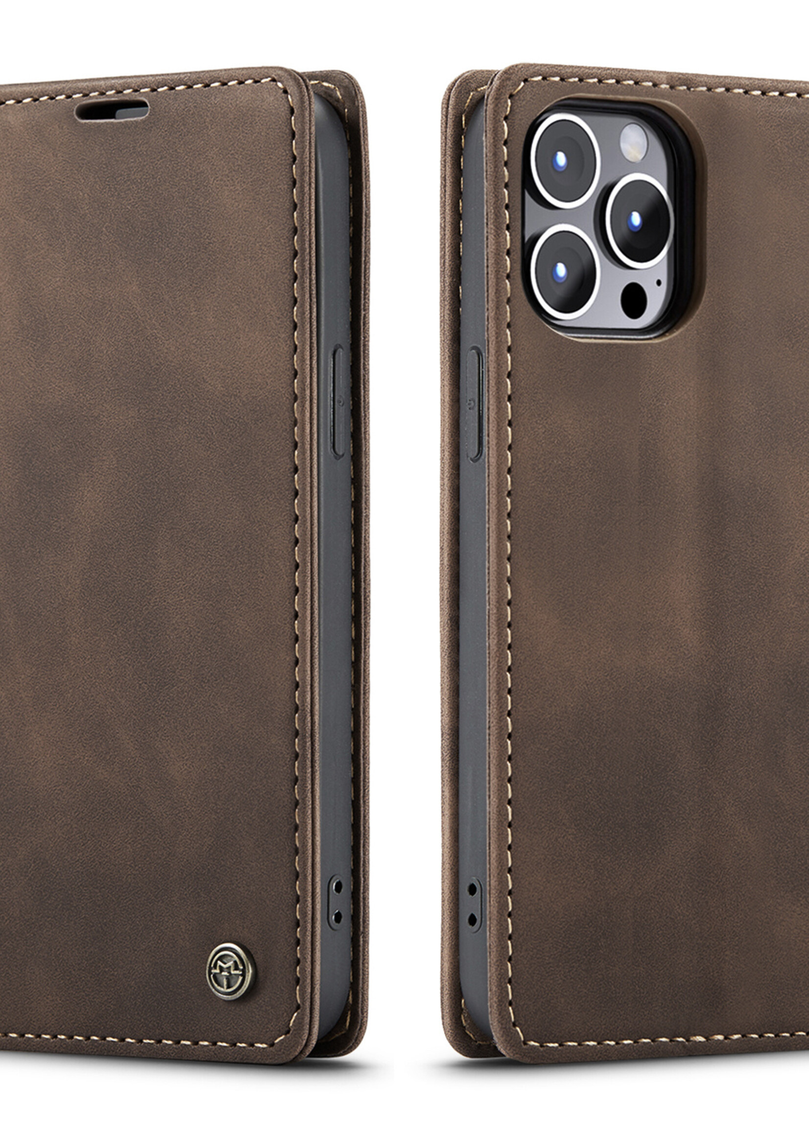 Apple Coque dépliante Apple iPhone 15 Pro Max Marron