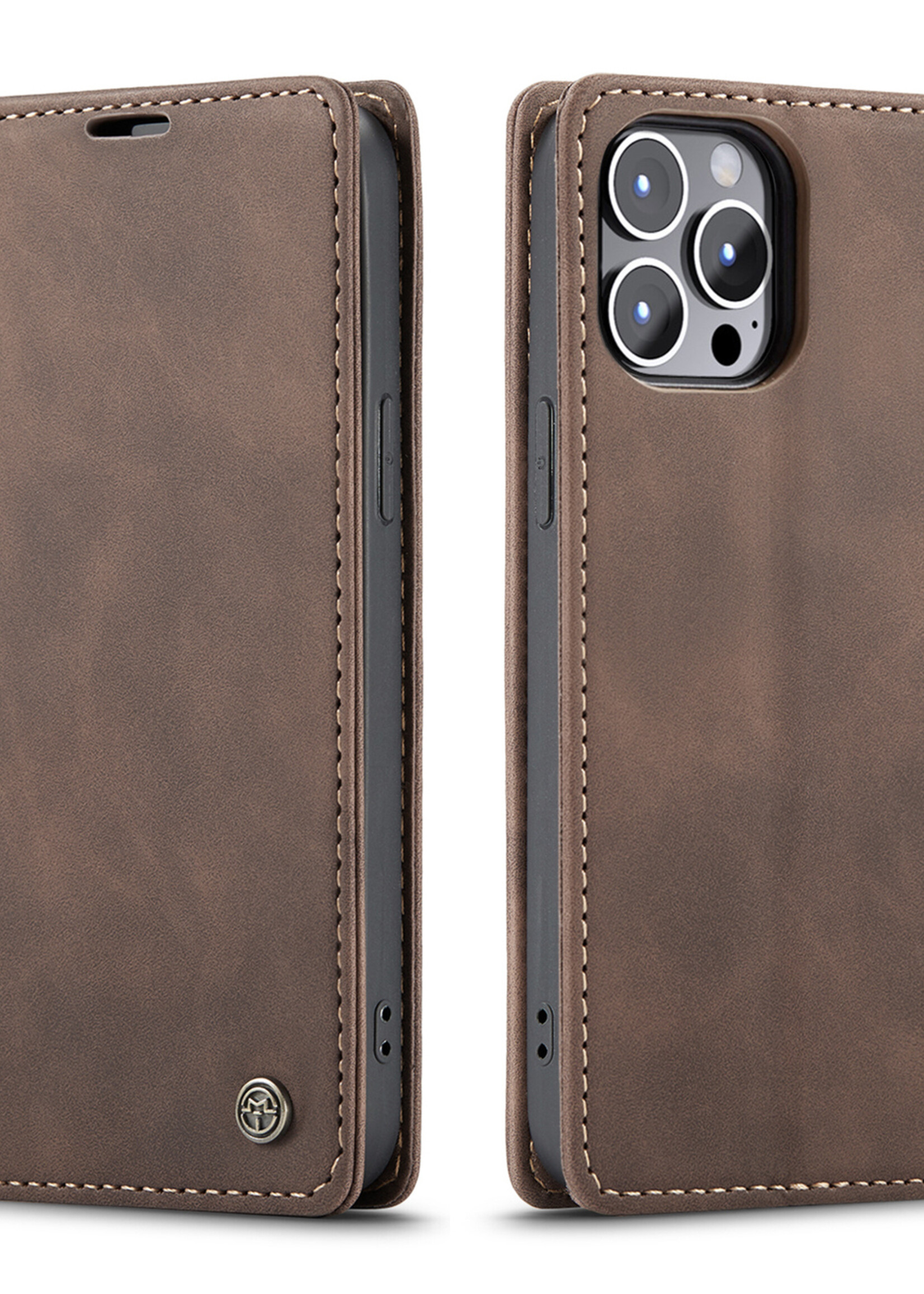 Apple Coque dépliante Apple iPhone 13 Pro Max Marron