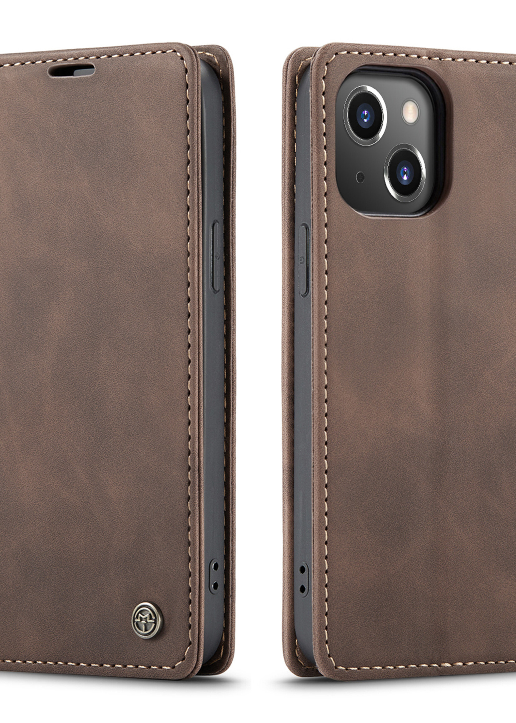 Apple Coque dépliante Apple iPhone 13 Marron