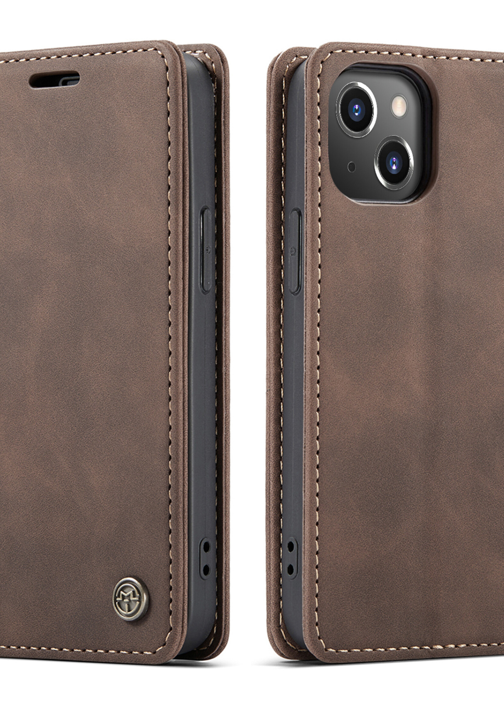 Apple Coque dépliante Apple iPhone 13 Mini Marron