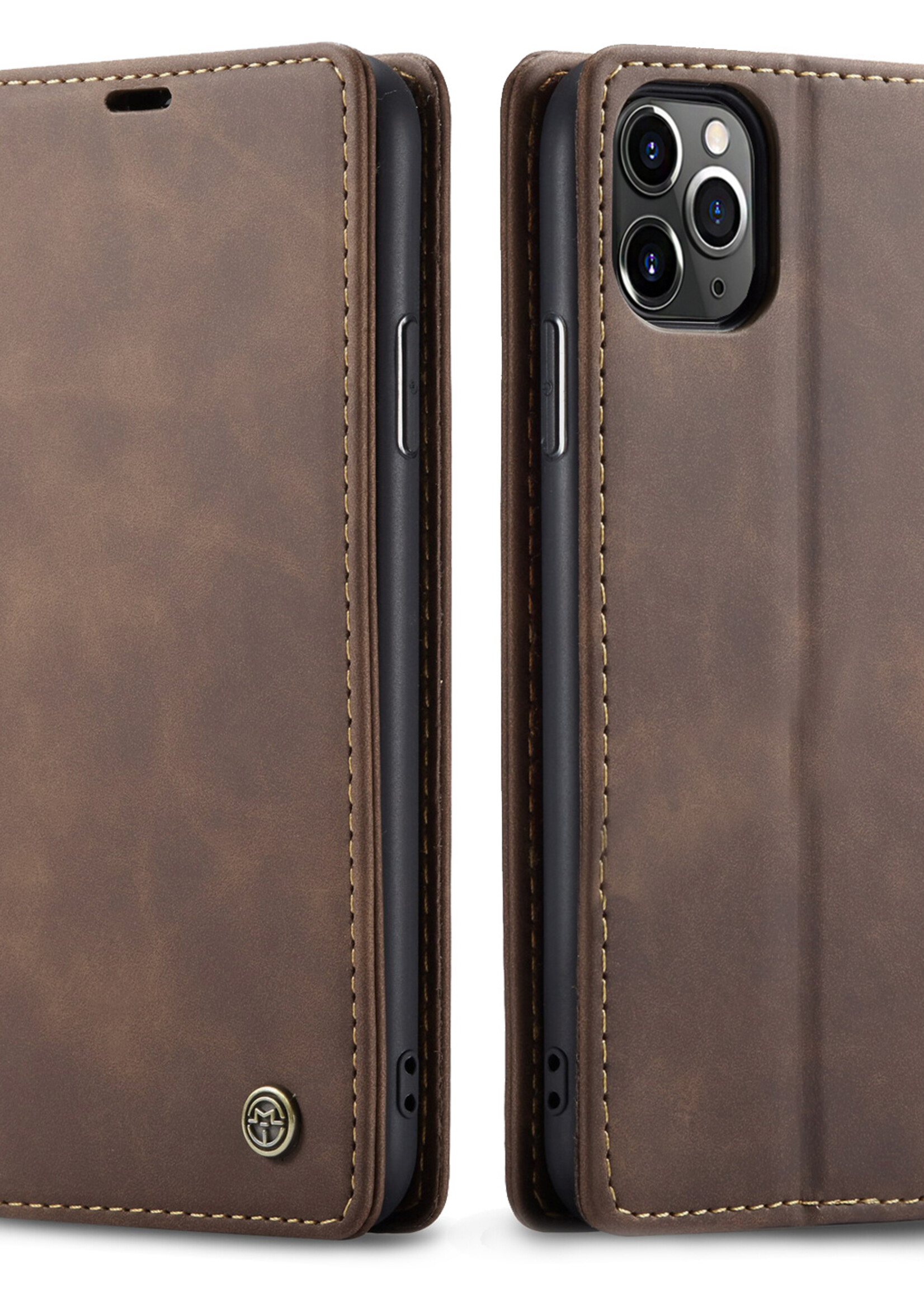 Apple Coque dépliante Apple iPhone 11 Pro Max Marron