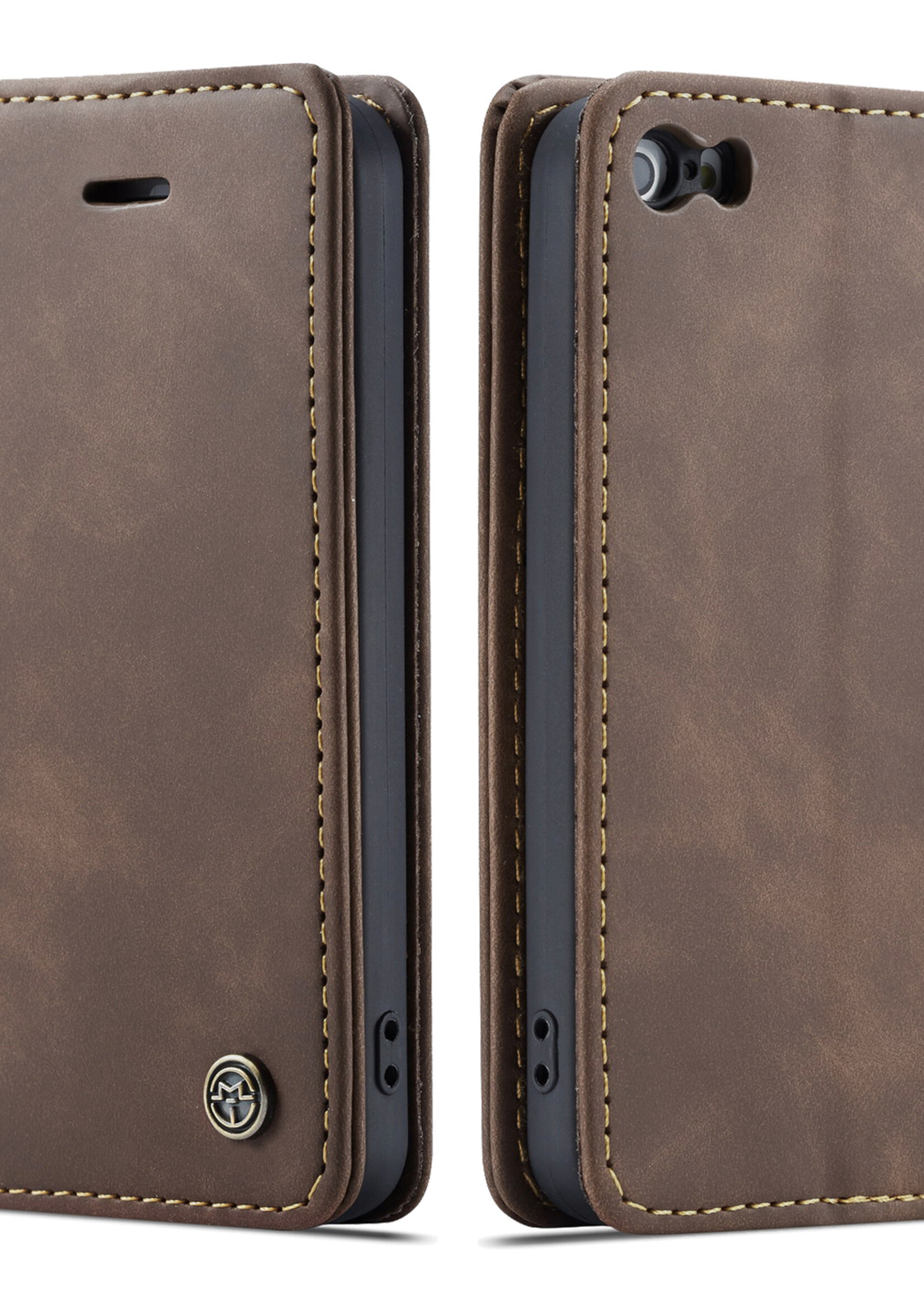 Apple Coque dépliante Apple iPhone 5 / 5S / SE 1 ère génération Marron