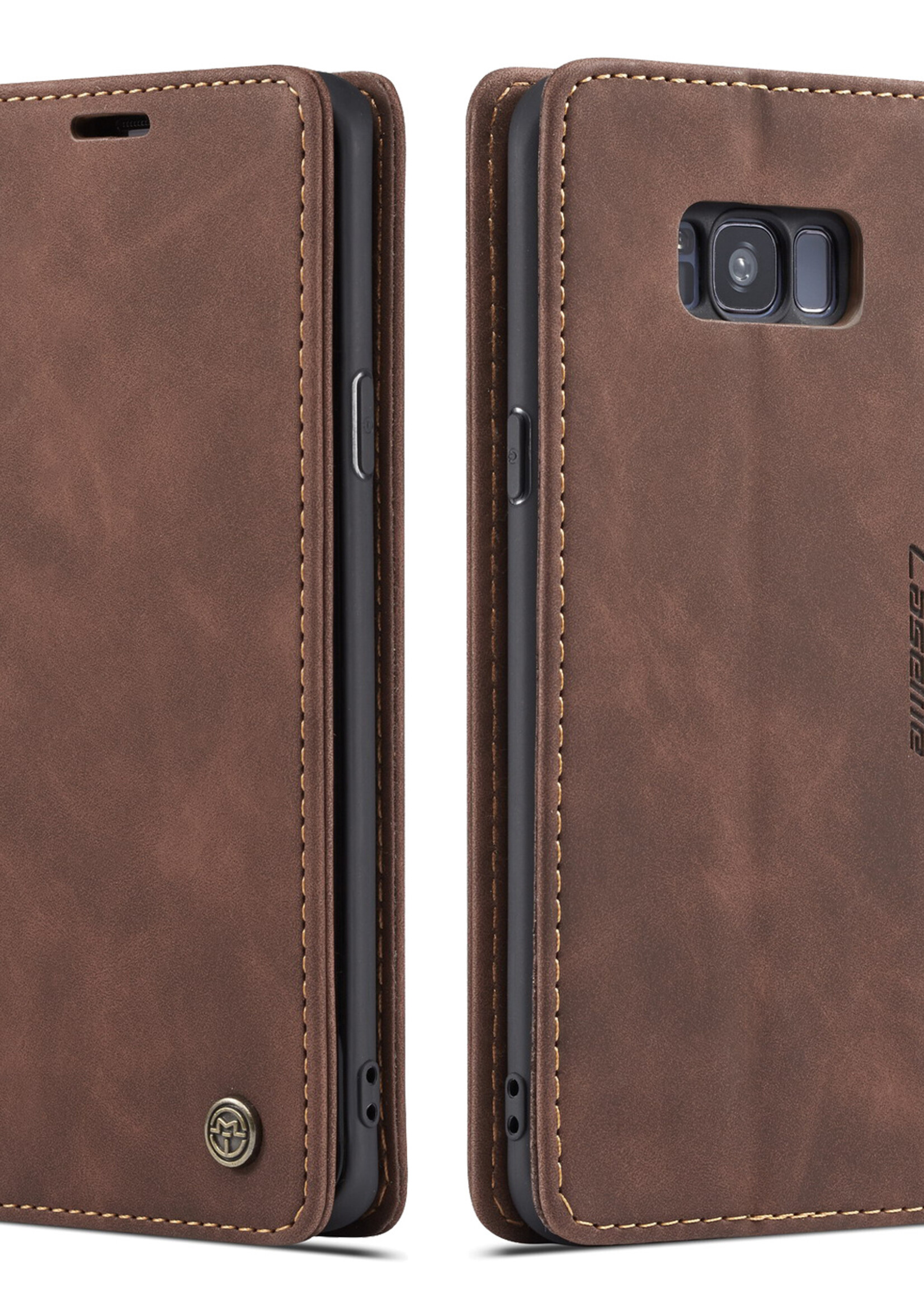 Samsung Coque dépliante Samsung Galaxy S8+ Marron