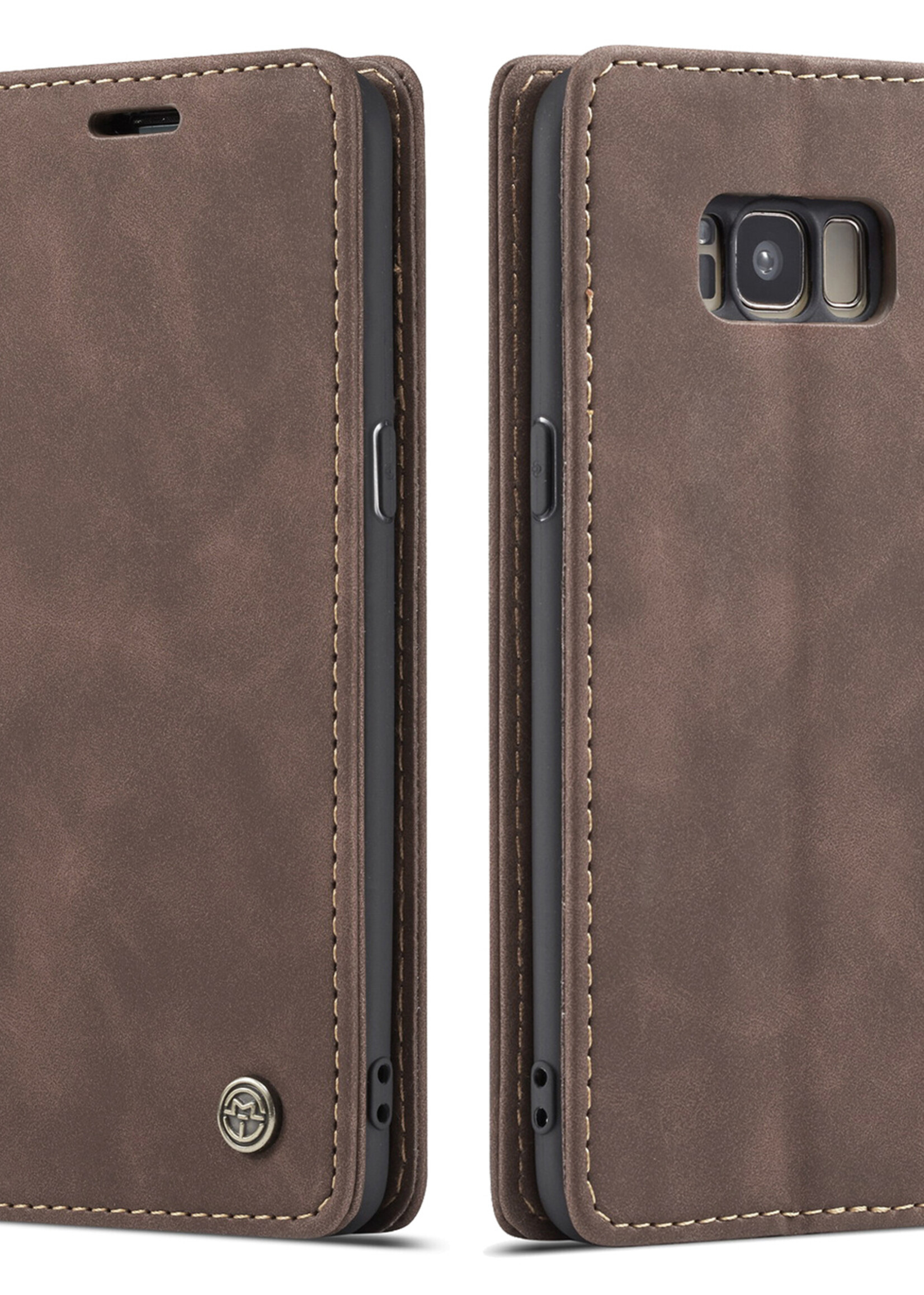 Samsung Coque dépliante Samsung Galaxy S8 Marron