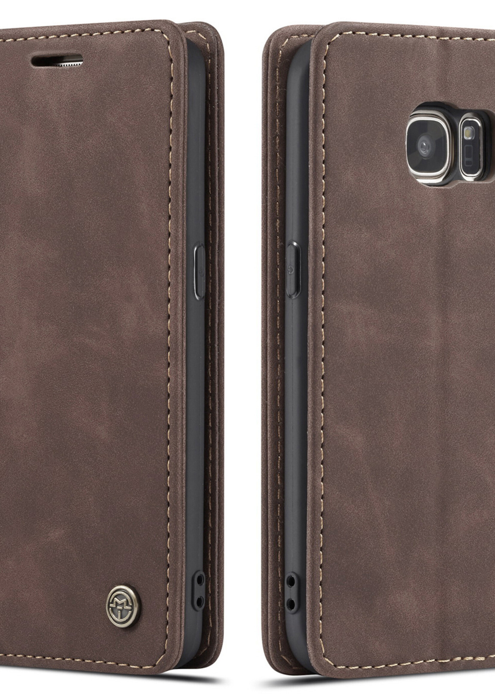 Samsung Coque dépliante Samsung Galaxy S7 Marron
