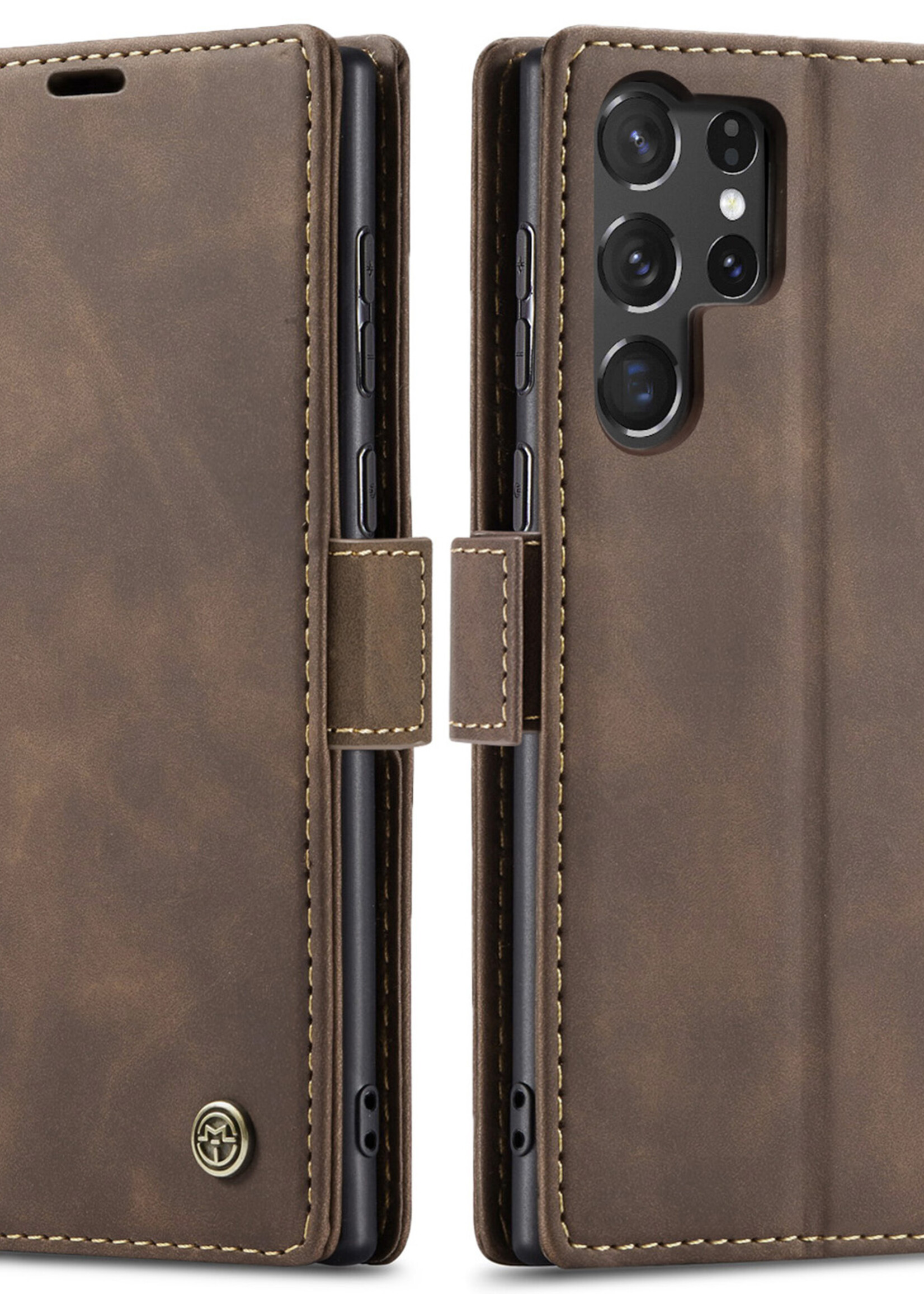 Samsung Coque dépliante Samsung Galaxy S25 Ultra Marron