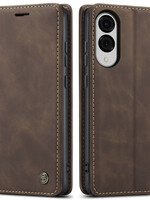 Samsung Coque dépliante Samsung Galaxy S25 Edge Marron