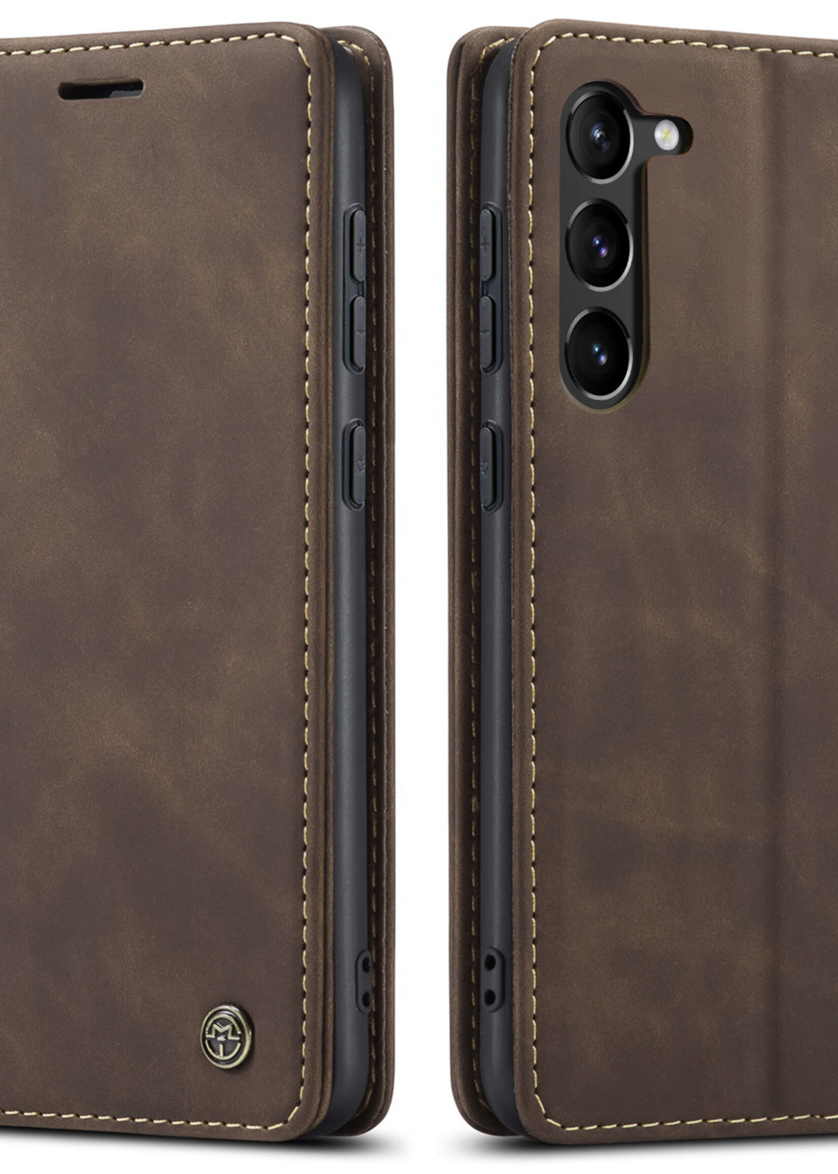 Samsung Coque dépliante Samsung Galaxy S23+ Marron