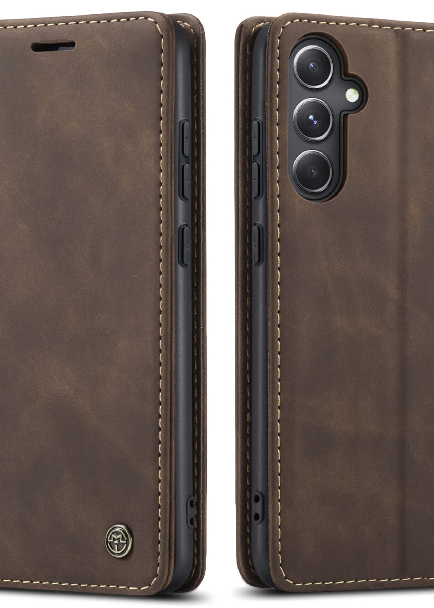 Samsung Coque dépliante Samsung Galaxy S23 FE Marron