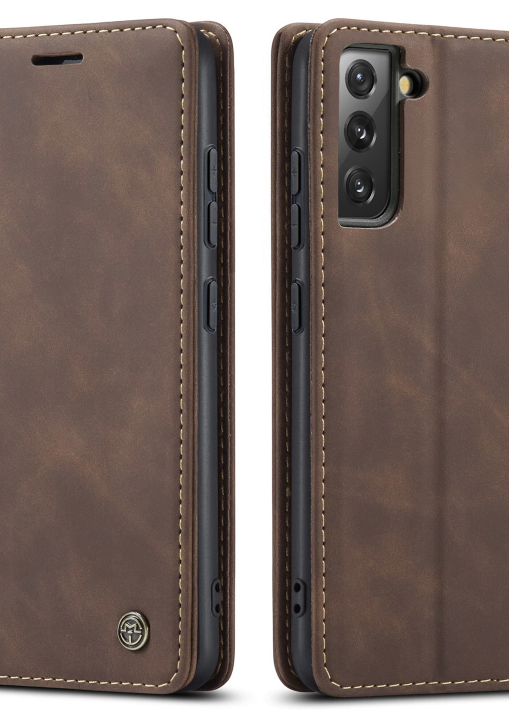 Samsung Coque dépliante Samsung Galaxy S22+ Marron