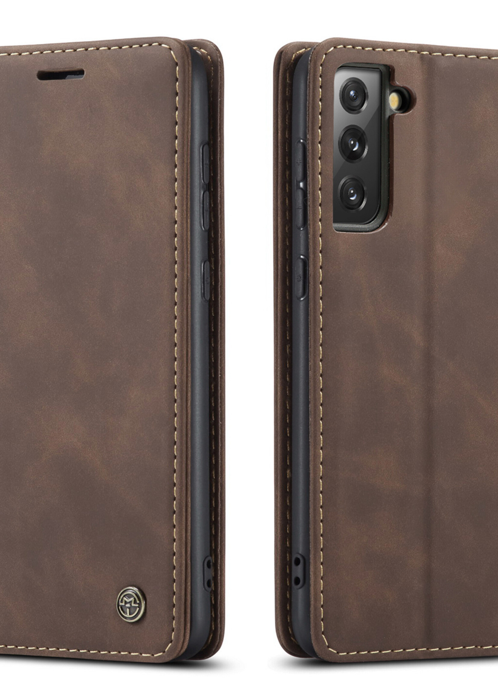 Samsung Coque dépliante Samsung Galaxy S21+ Marron