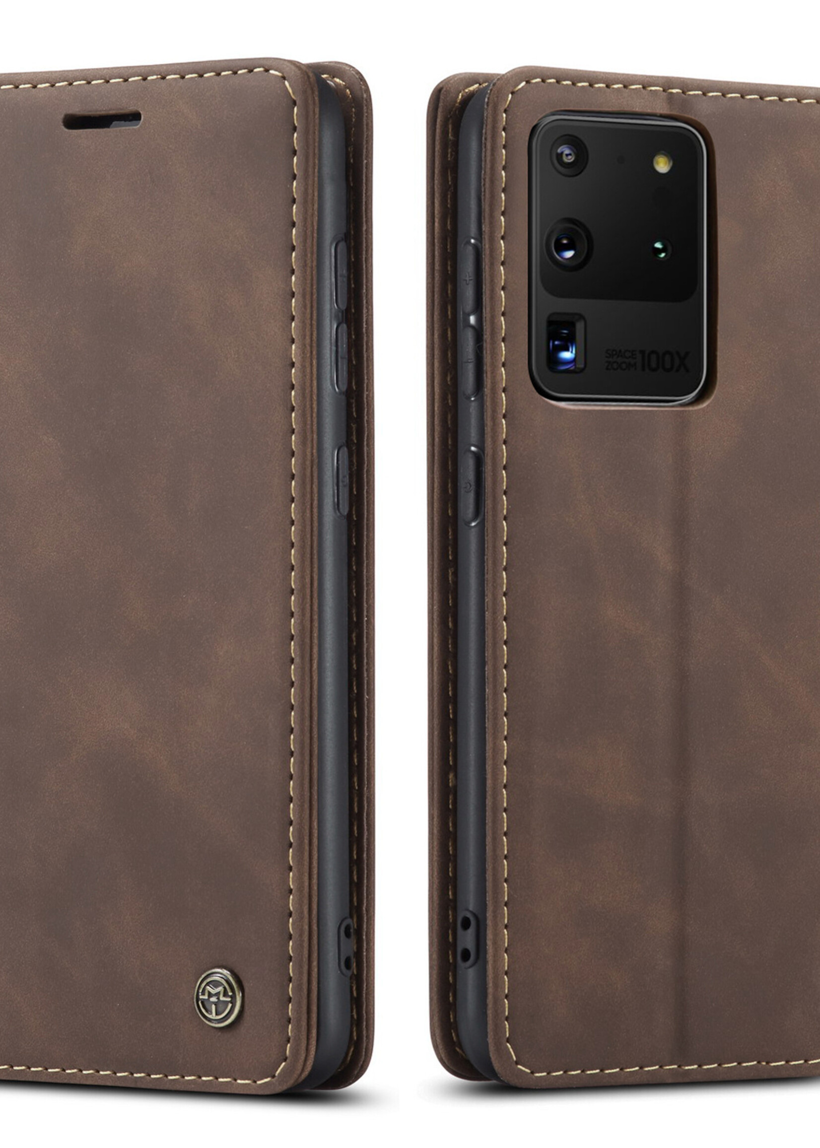 Samsung Coque dépliante Samsung Galaxy S20 Ultra/S20 Ultra 5G Marron