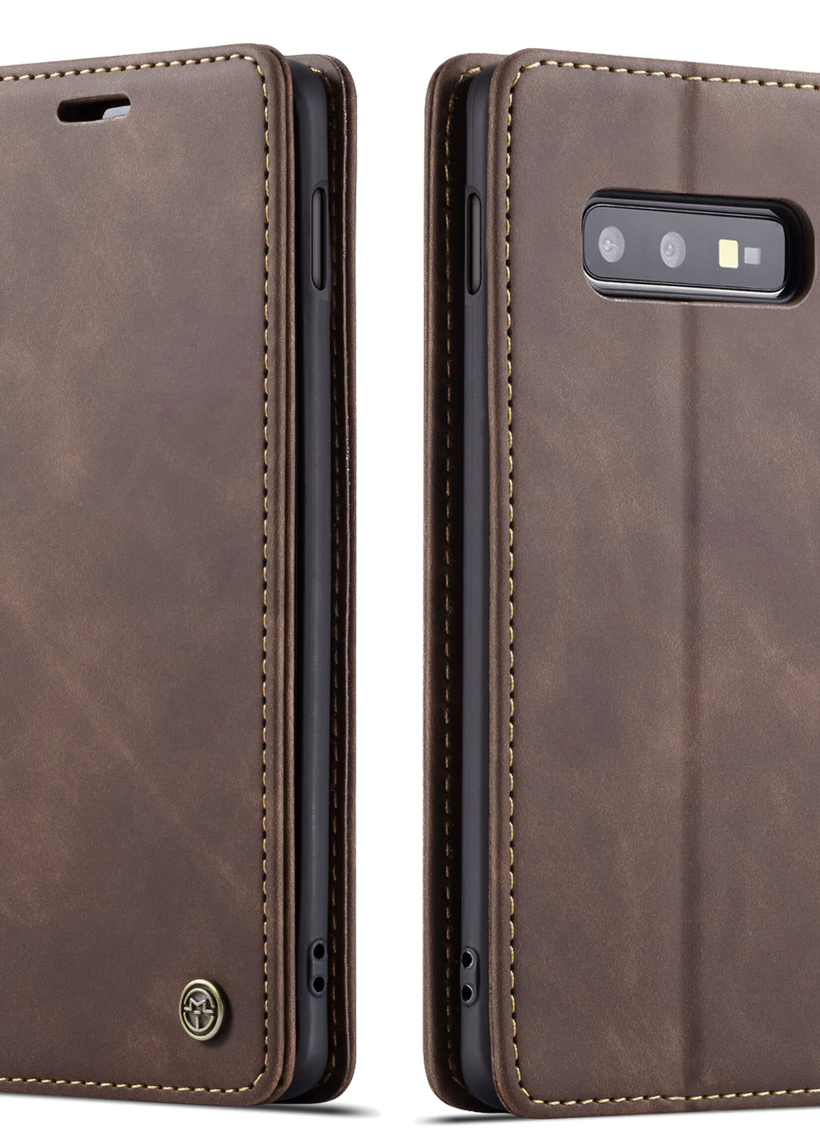 Samsung Coque dépliante Samsung Galaxy S10E Marron