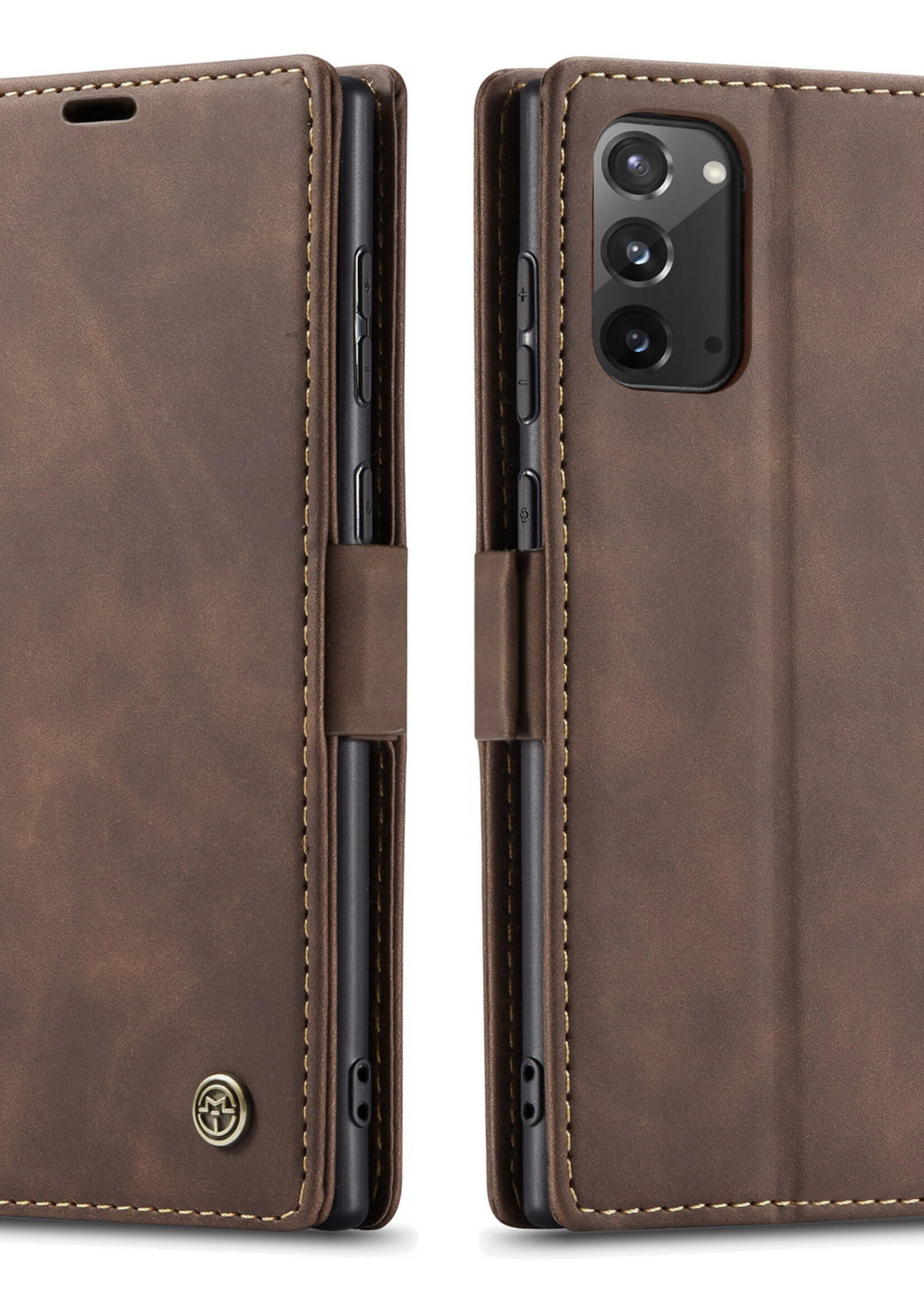 Samsung Coque dépliante Samsung Galaxy Note 20 Marron