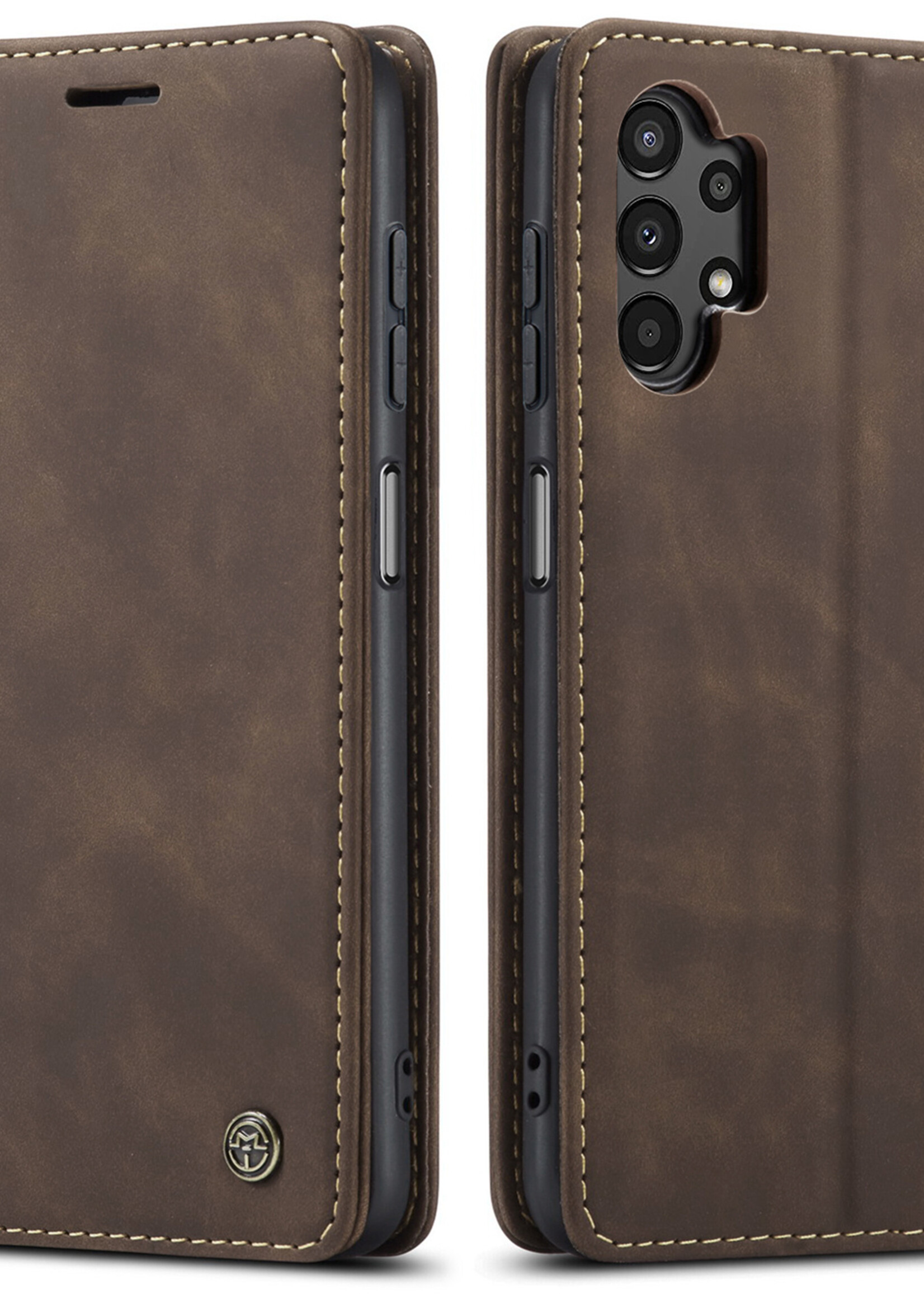 Samsung Coque dépliante Samsung Galaxy A13 / SM-A135 A137 Marron