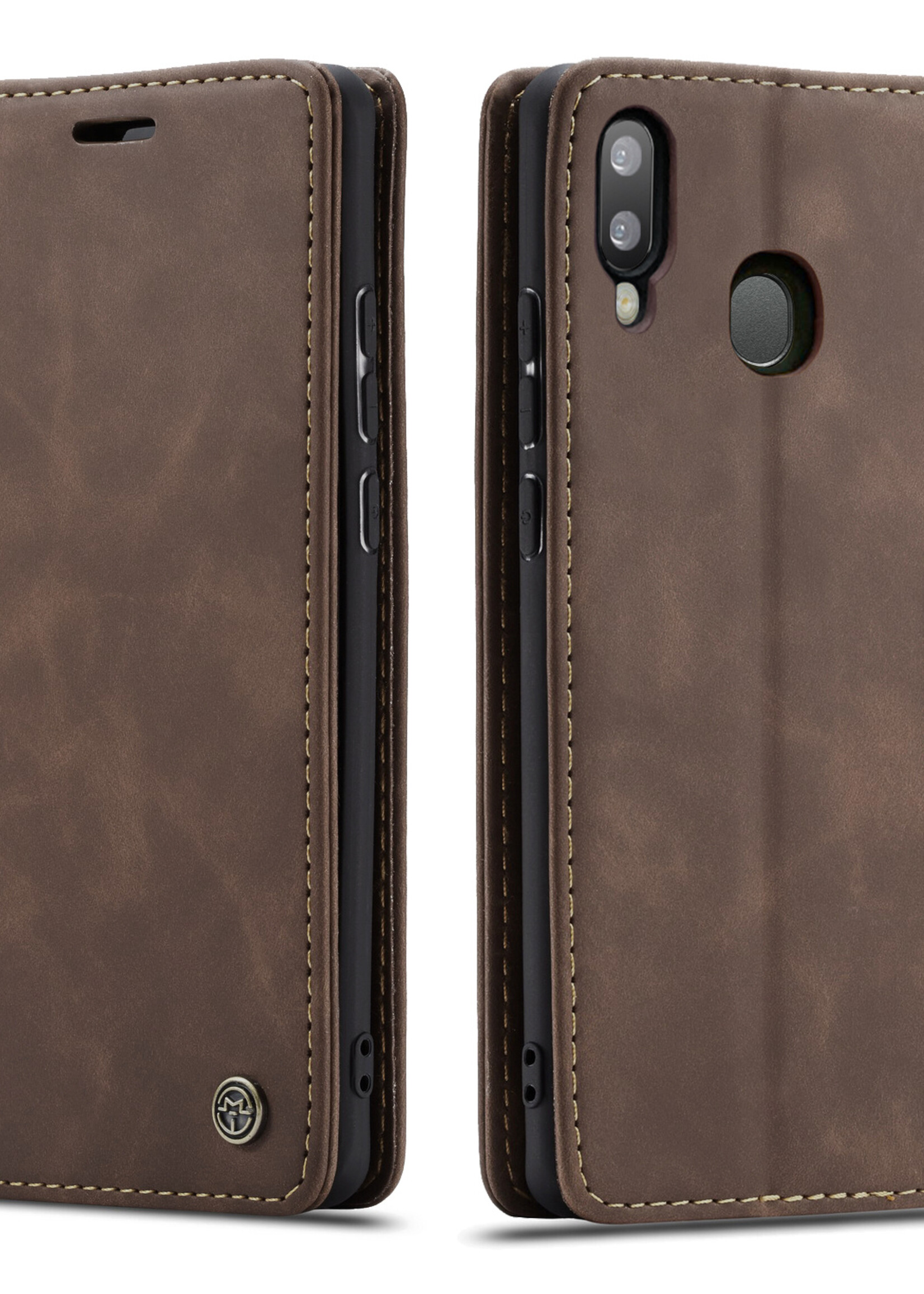 Samsung Coque dépliante Samsung Galaxy A20E / SM-A202 Marron