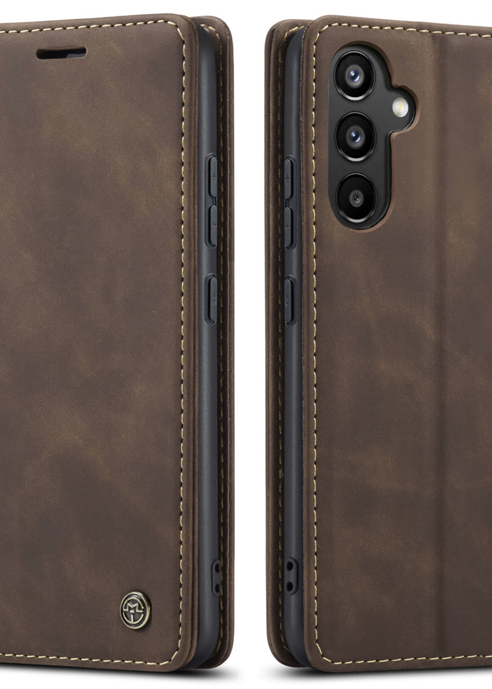 Samsung Coque dépliante Samsung Galaxy A34 5G / SM-A346 Marron