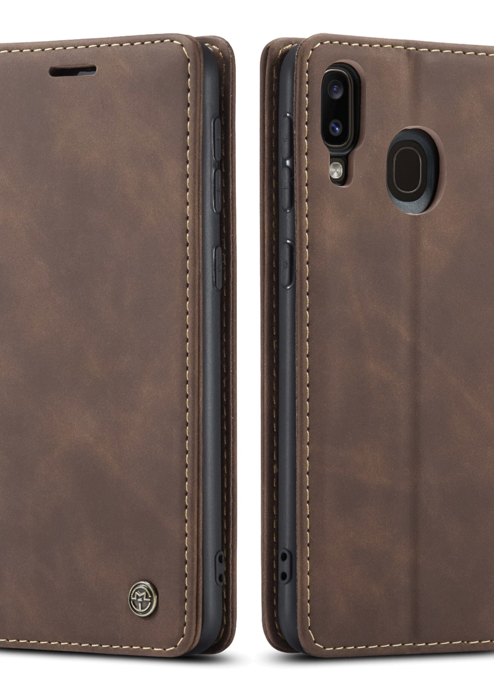 Samsung Coque dépliante Samsung Galaxy A40 / SM-A405 Marron