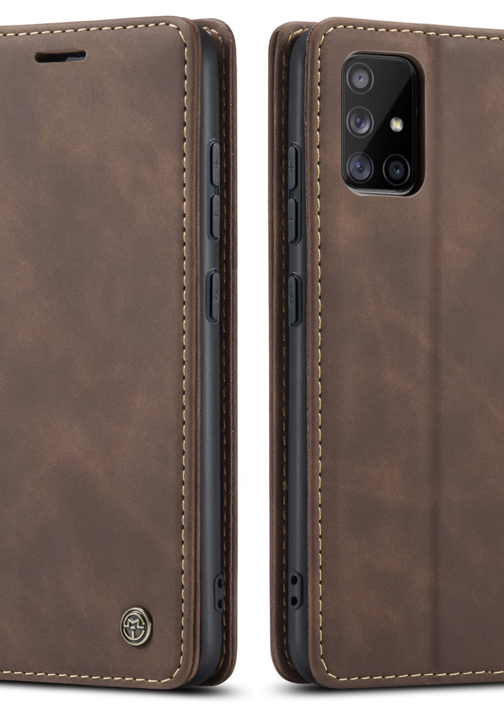 Samsung Coque dépliante Samsung Galaxy A51 / SM-A515 Marron