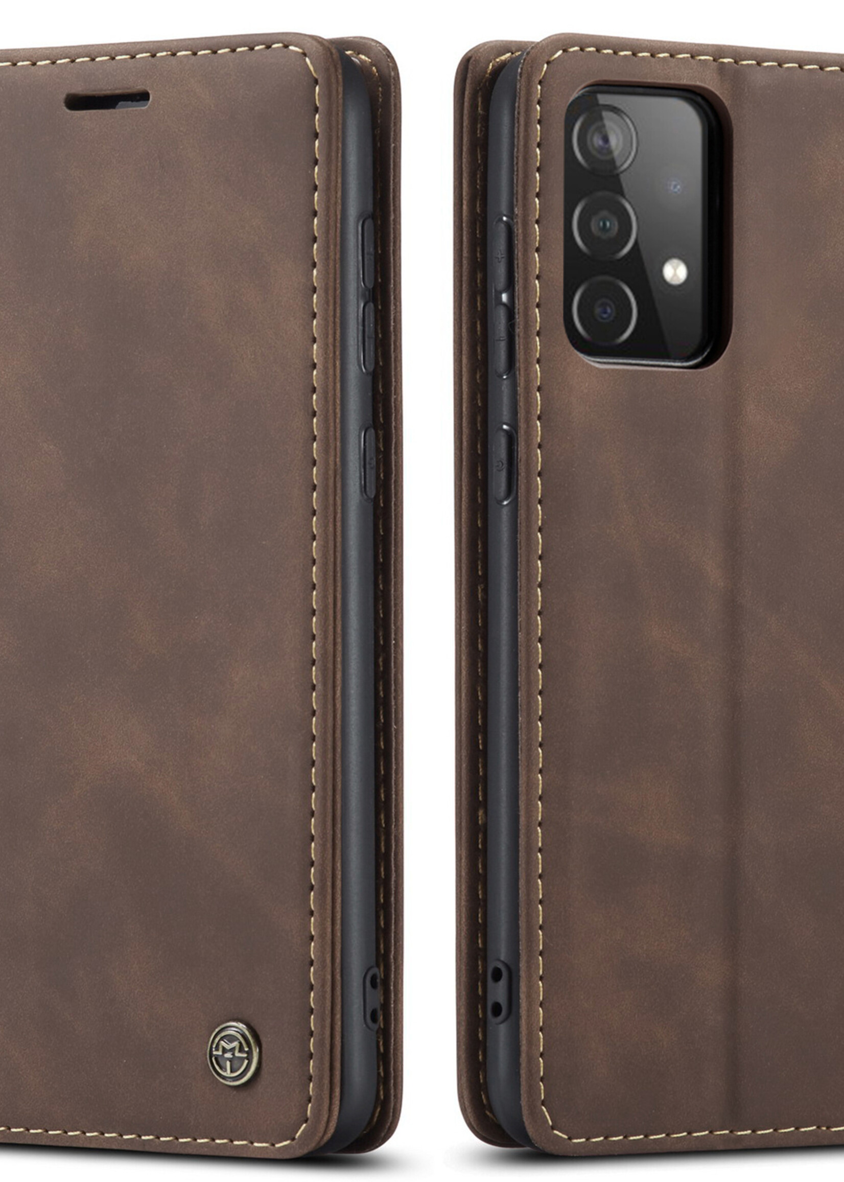 Samsung Coque dépliante Samsung Galaxy A52 / SM-A525 Marron