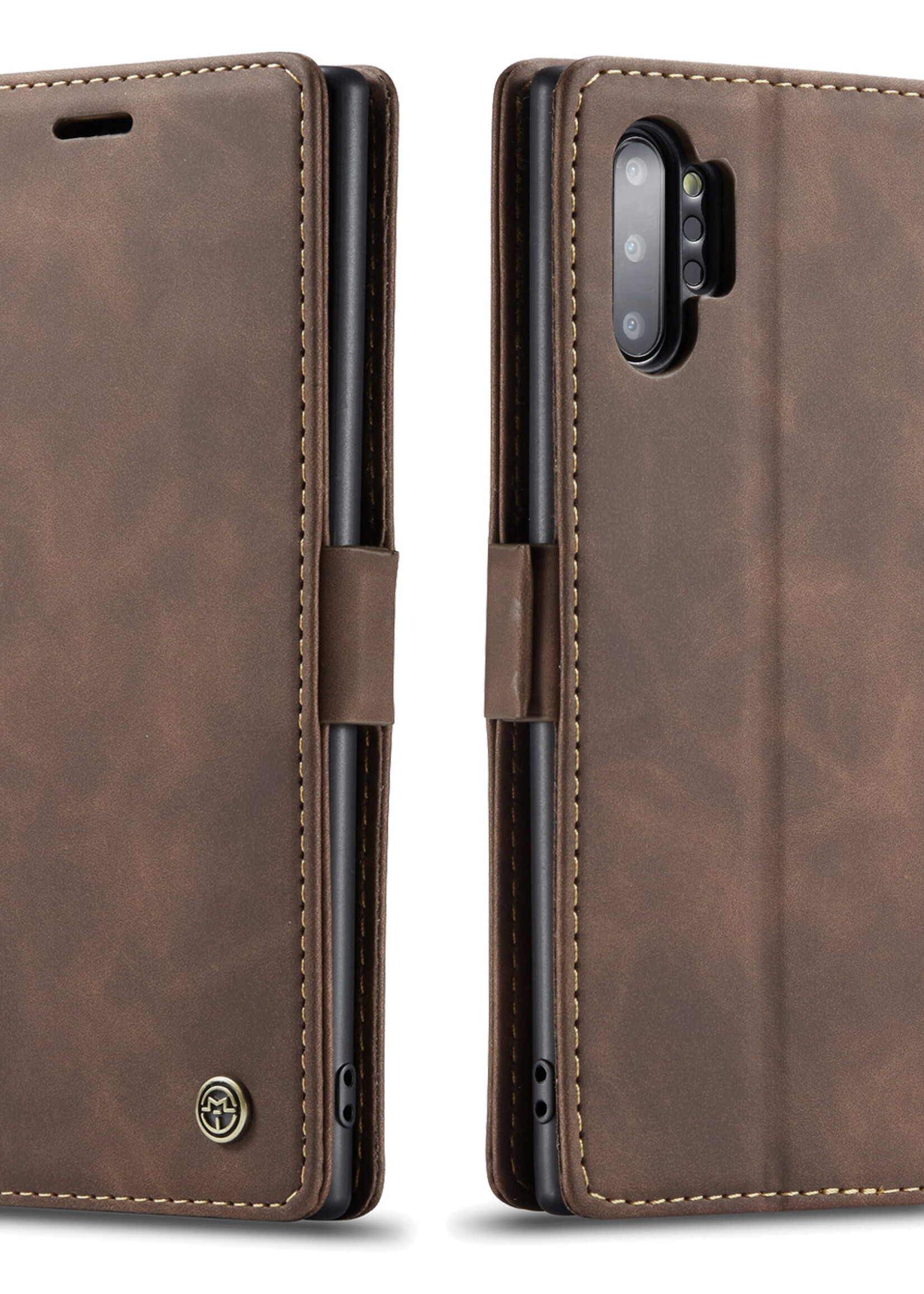 Samsung Coque dépliante Samsung Galaxy Note 10+ Marron