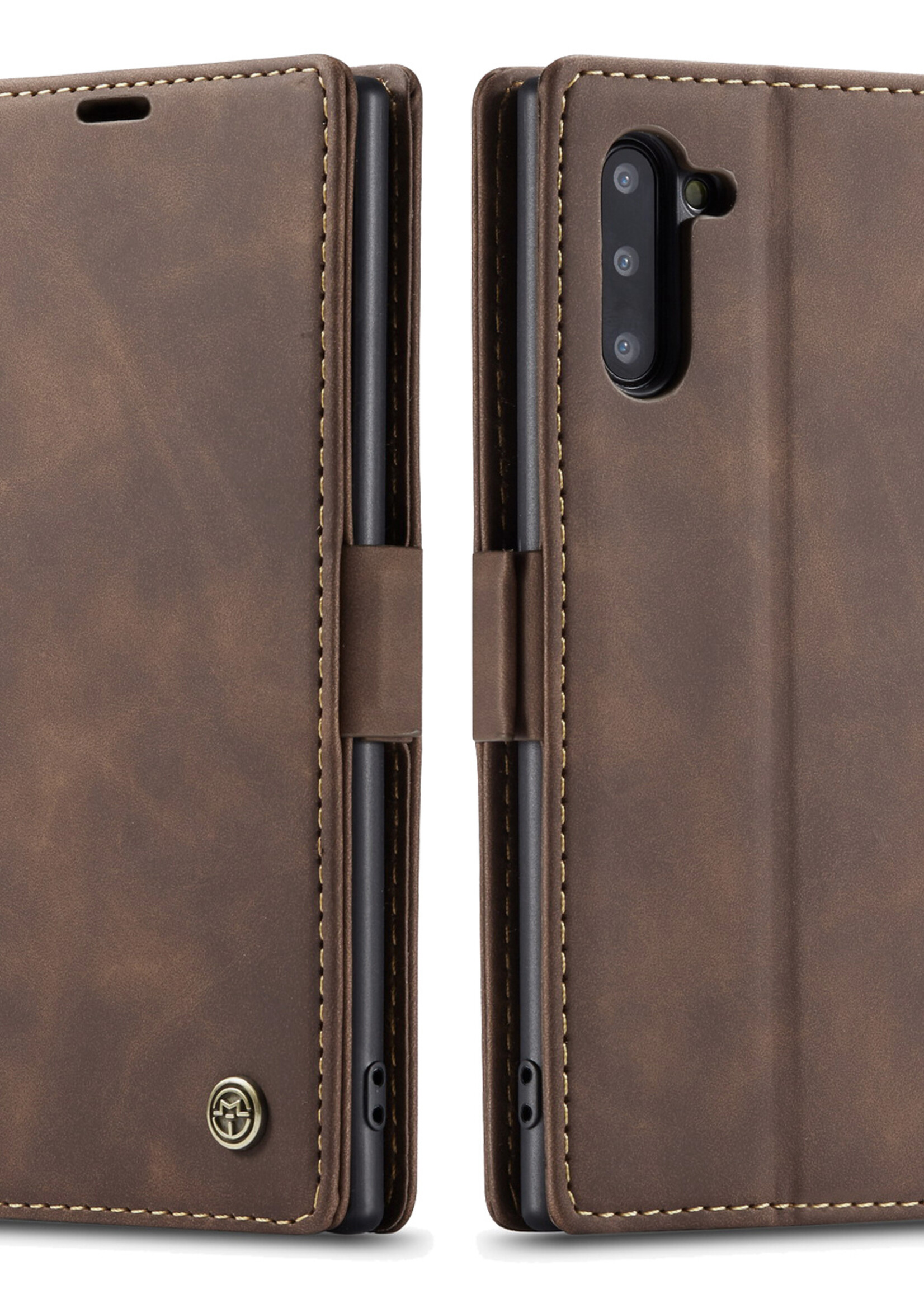 Samsung Coque dépliante Samsung Galaxy Note 10 Marron