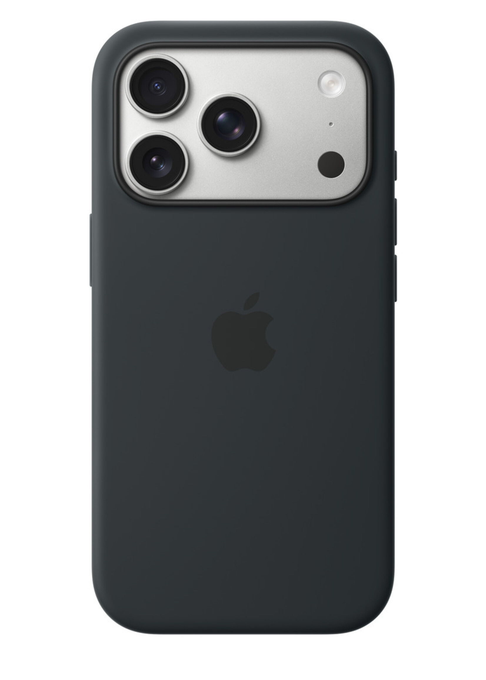Apple Coque silicone colorée Apple iPhone 17 Pro / 18 Pro noir avec MagSafe