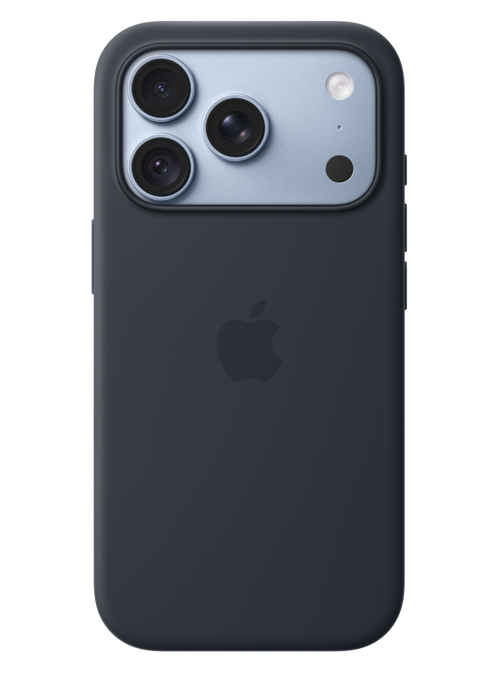 Apple Coque silicone colorée Apple iPhone 17 Pro / 18 Pro Bleu foncé avec MagSafe