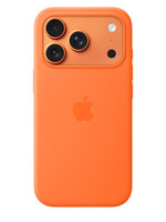 Apple Coque silicone colorée Apple iPhone 17 Pro Max / 18 Pro Max Orange avec MagSafe