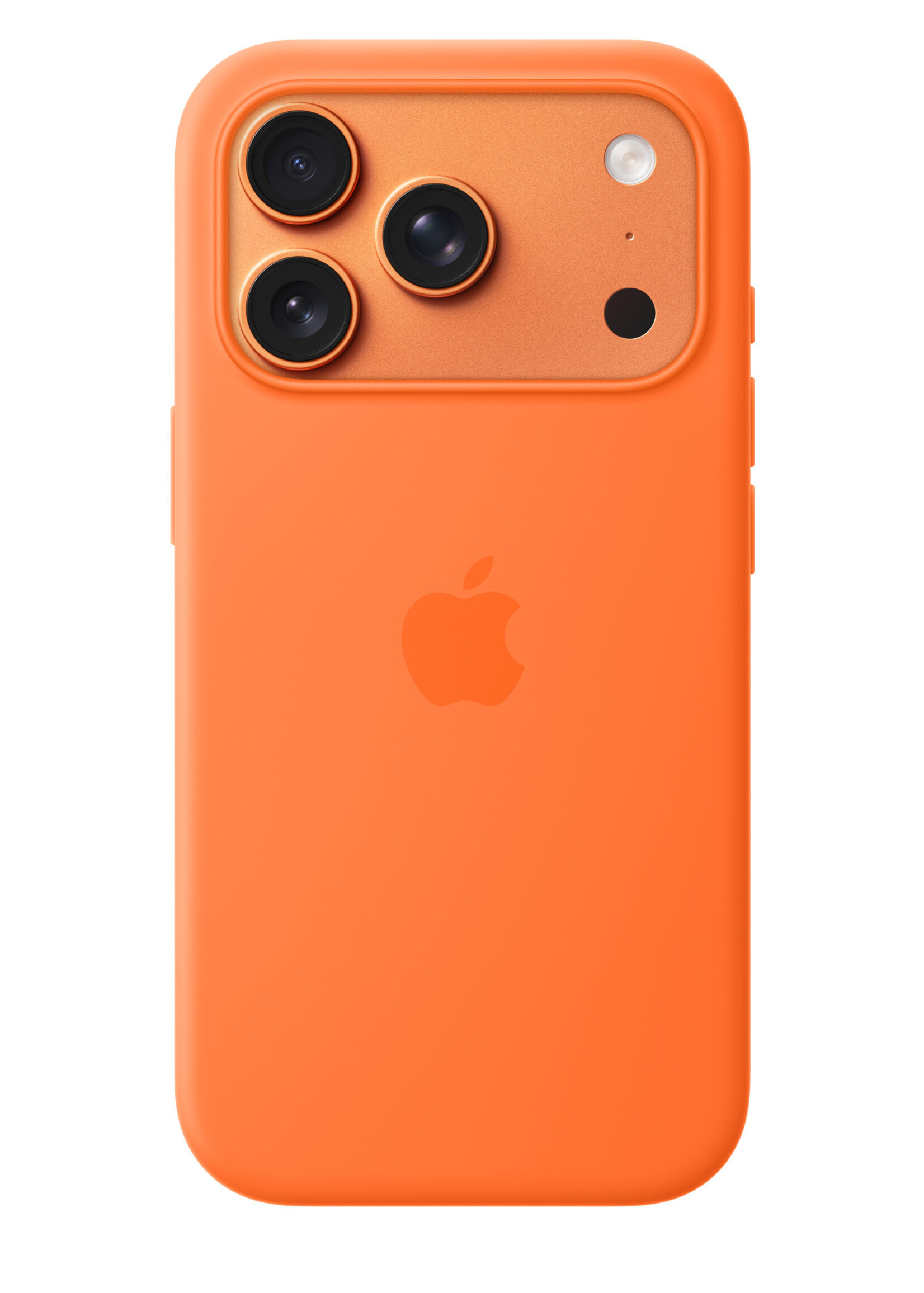 Apple Coque silicone colorée Apple iPhone 17 Pro Max / 18 Pro Max Orange avec MagSafe