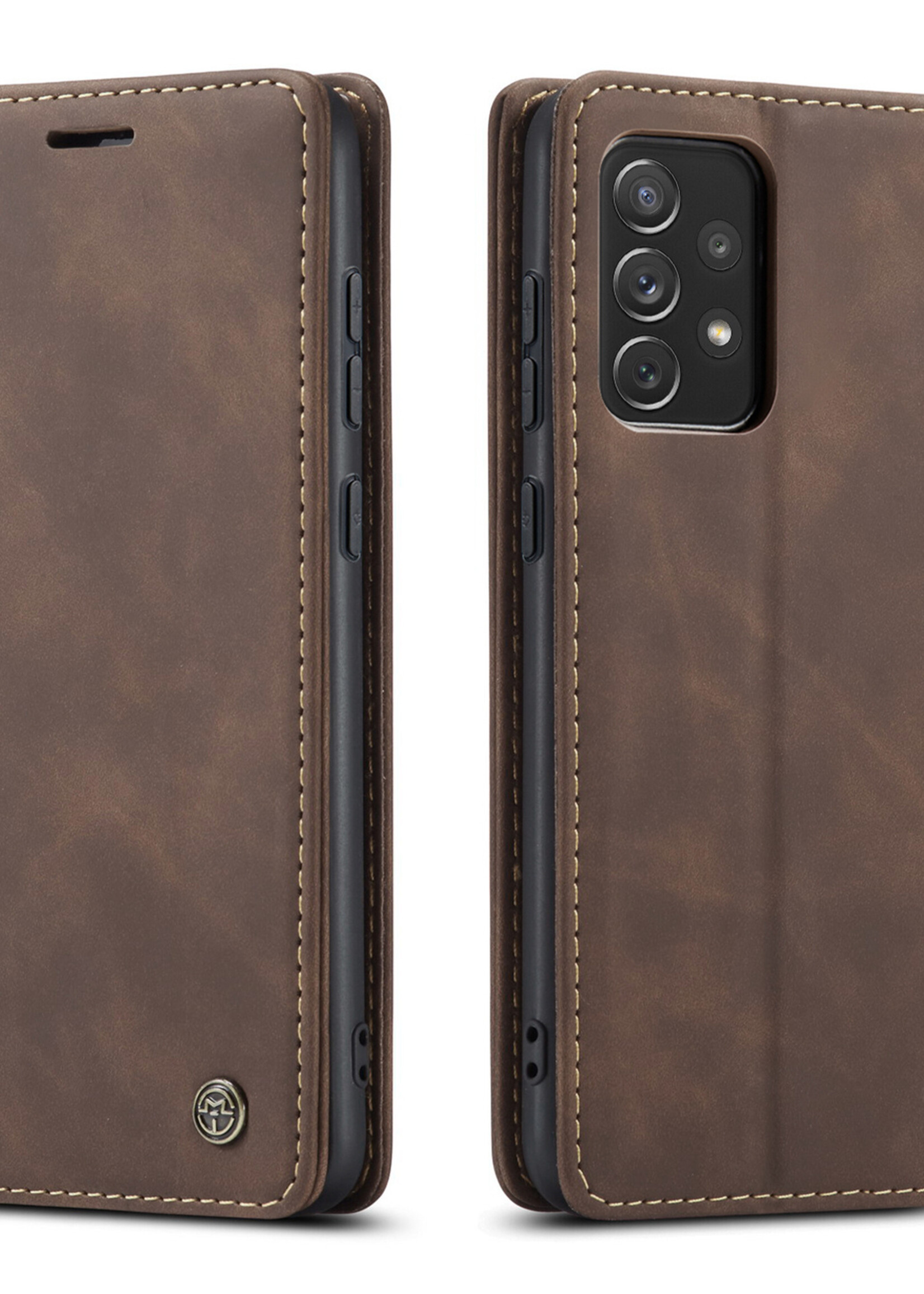 Samsung Coque dépliante Samsung Galaxy A73 5G / SM-A736 Marron
