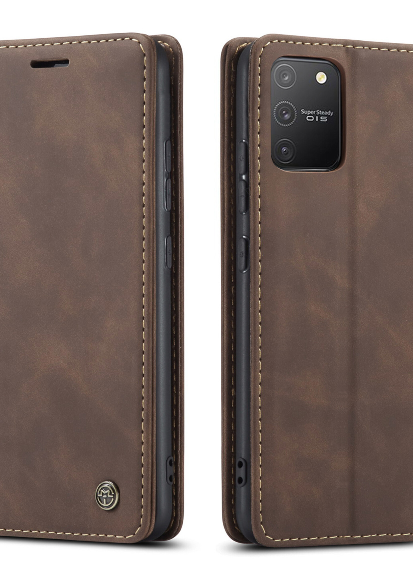 Samsung Coque dépliante Samsung Galaxy S10 Lite Marron