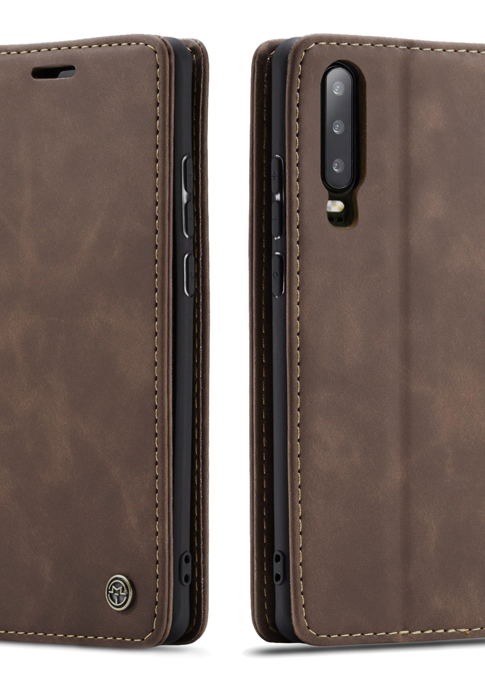 Huawei Coque dépliante Huawei P30 Marron