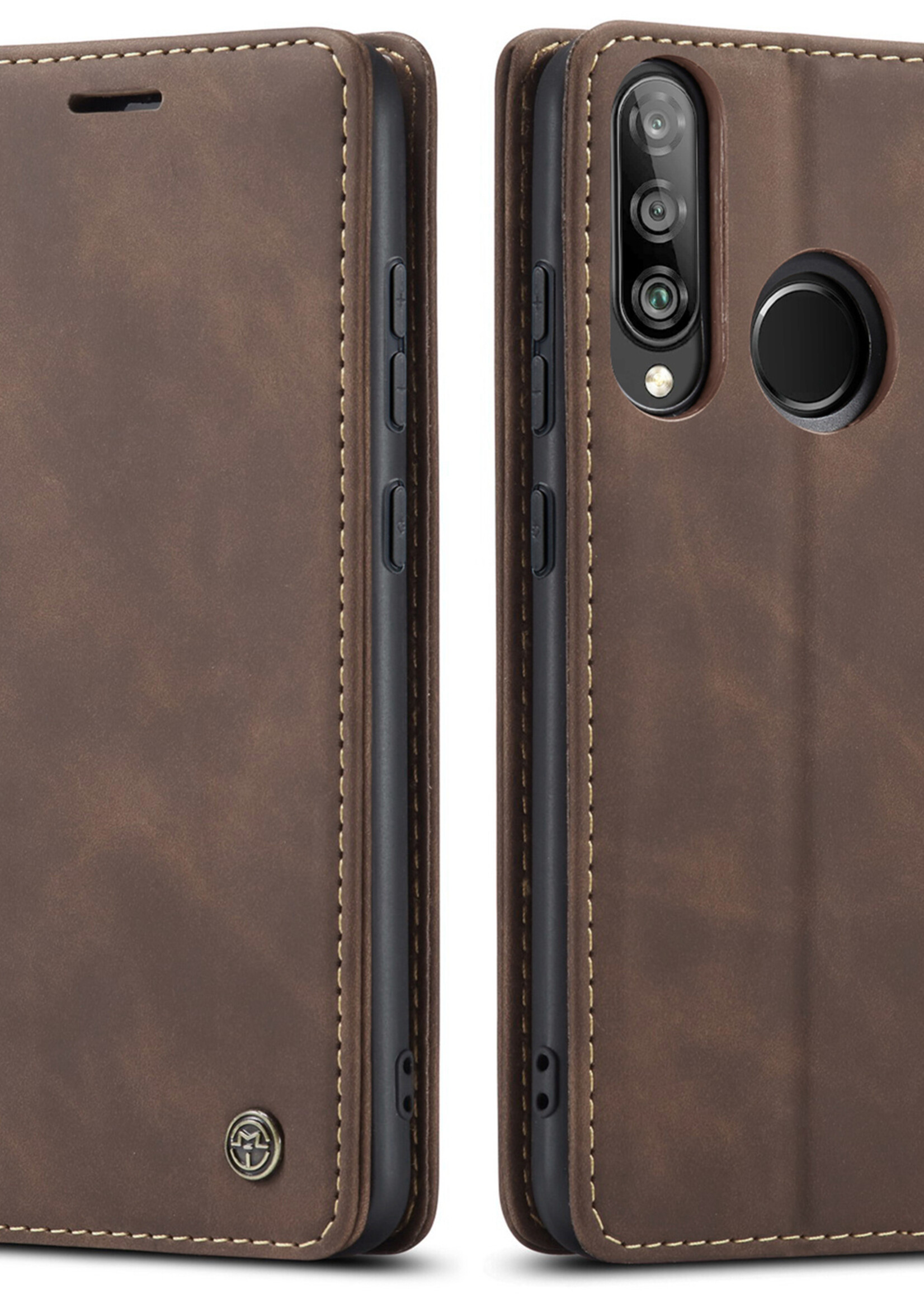 Huawei Coque dépliante Huawei P30 Lite Marron