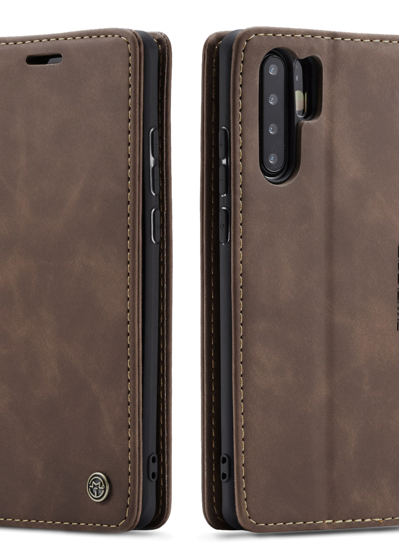 Huawei Coque dépliante Huawei P30 Pro Marron