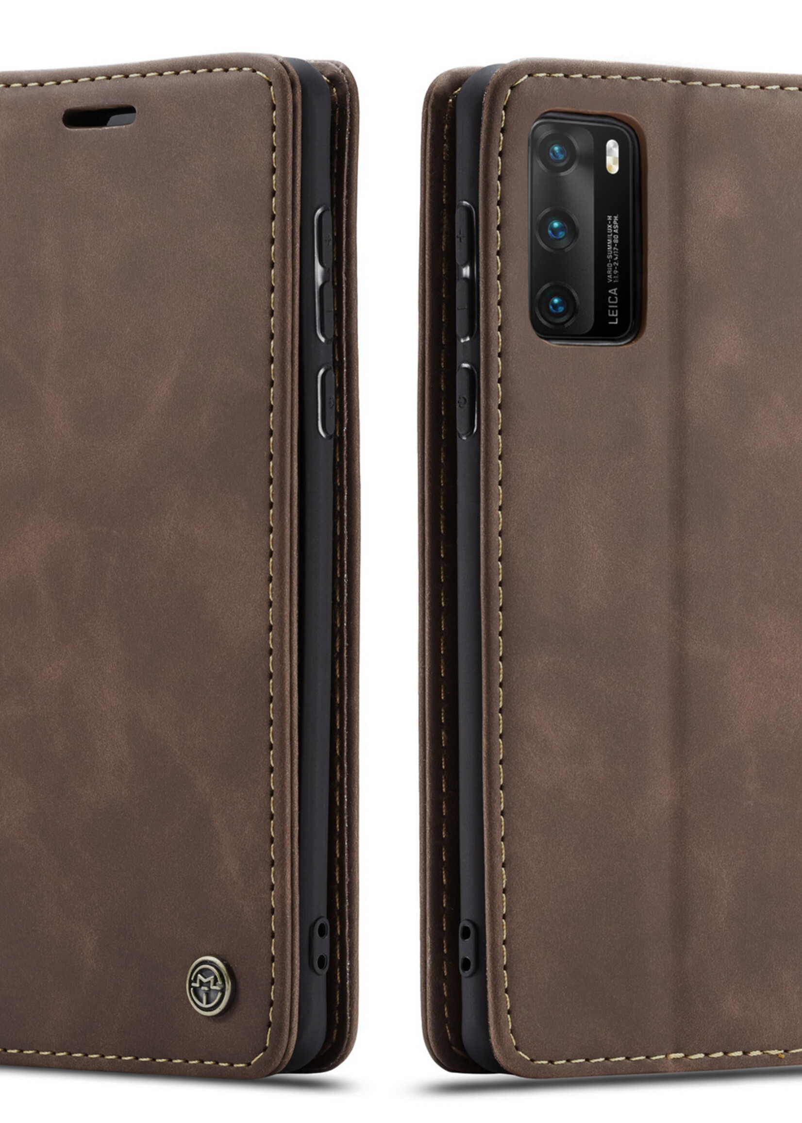 Huawei Coque dépliante Huawei P40 Marron