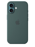 Apple Coque silicone colorée Apple iPhone 16 Vert avec MagSafe