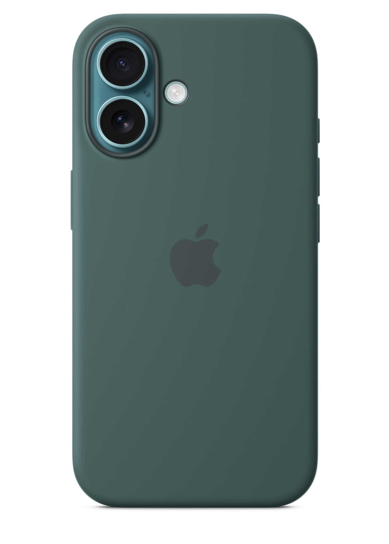 Apple Coque silicone colorée Apple iPhone 16 Vert avec MagSafe