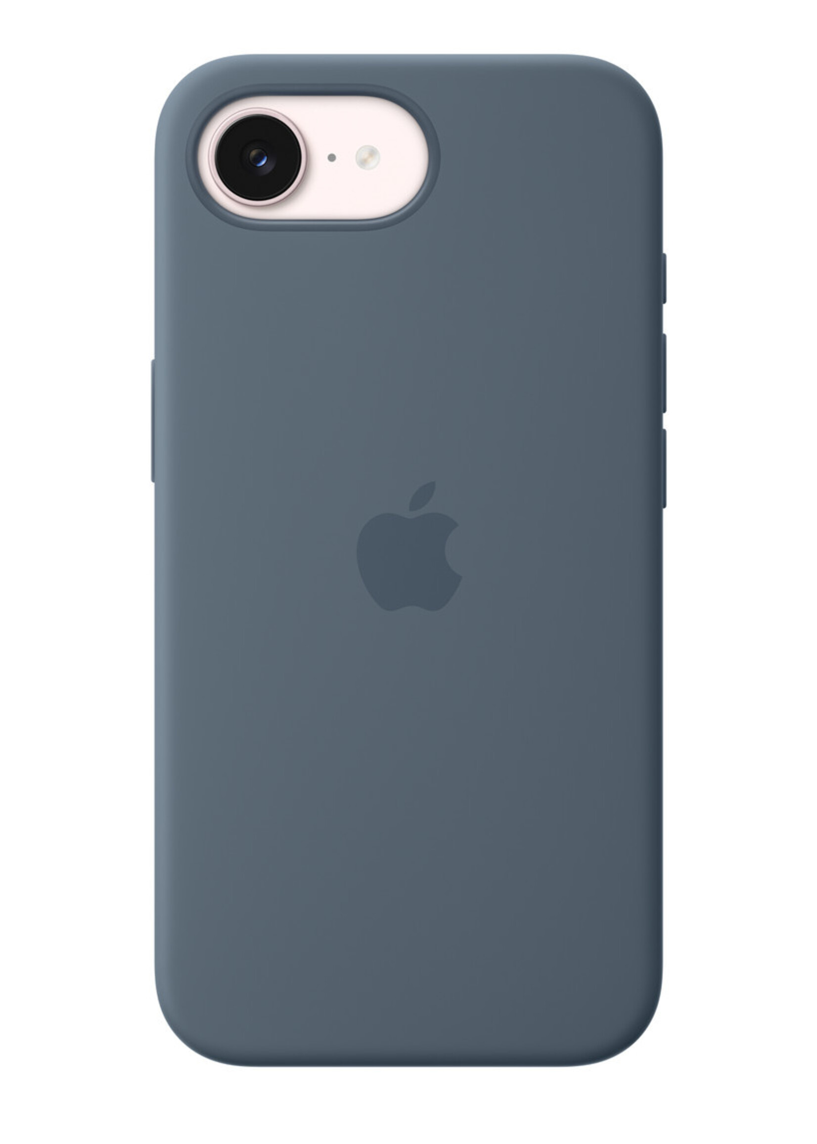 Apple Coque silicone colorée Apple iPhone 16e/17e Bleu