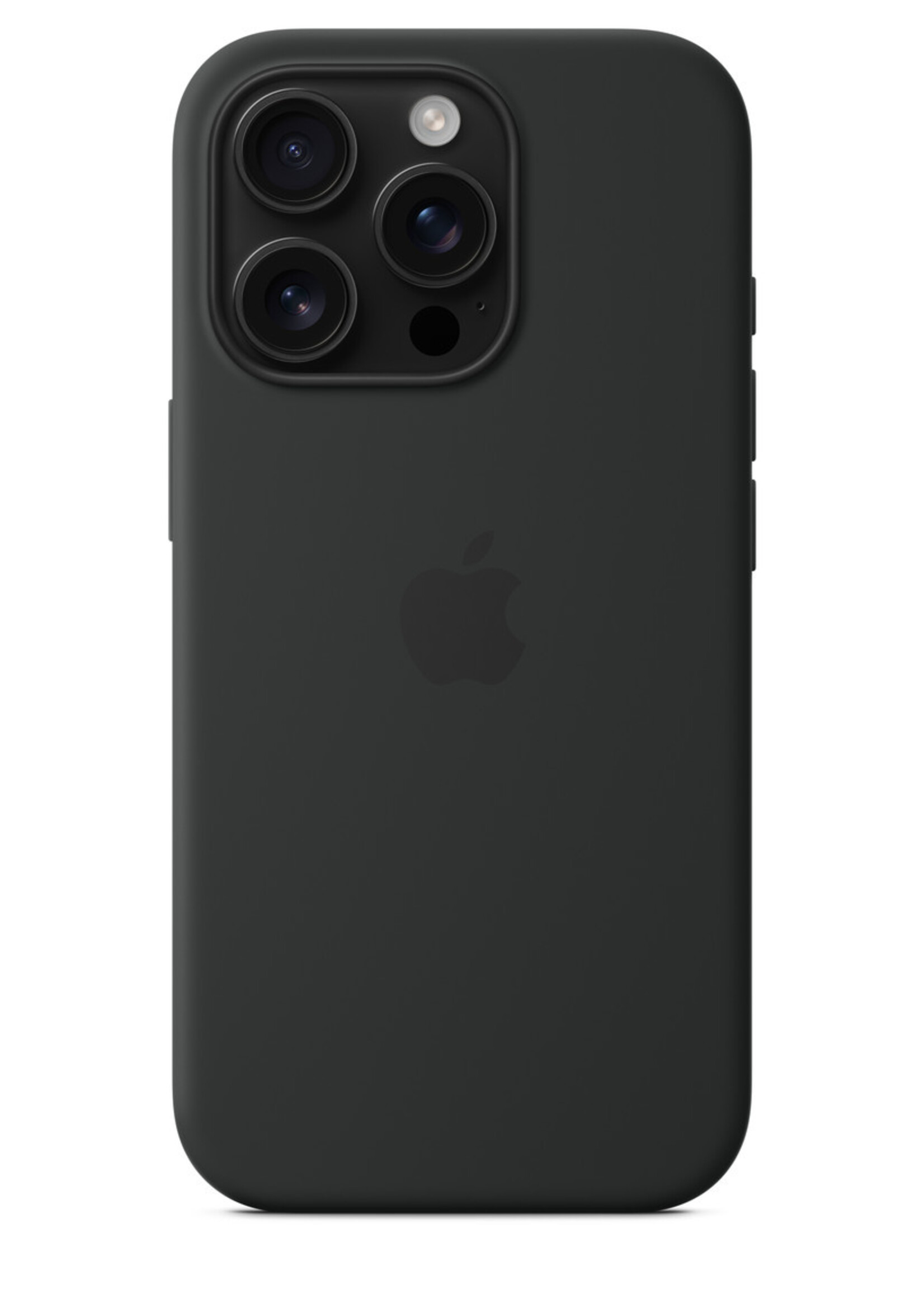 Apple Coque silicone colorée Apple iPhone 16 Pro Noir avec MagSafe