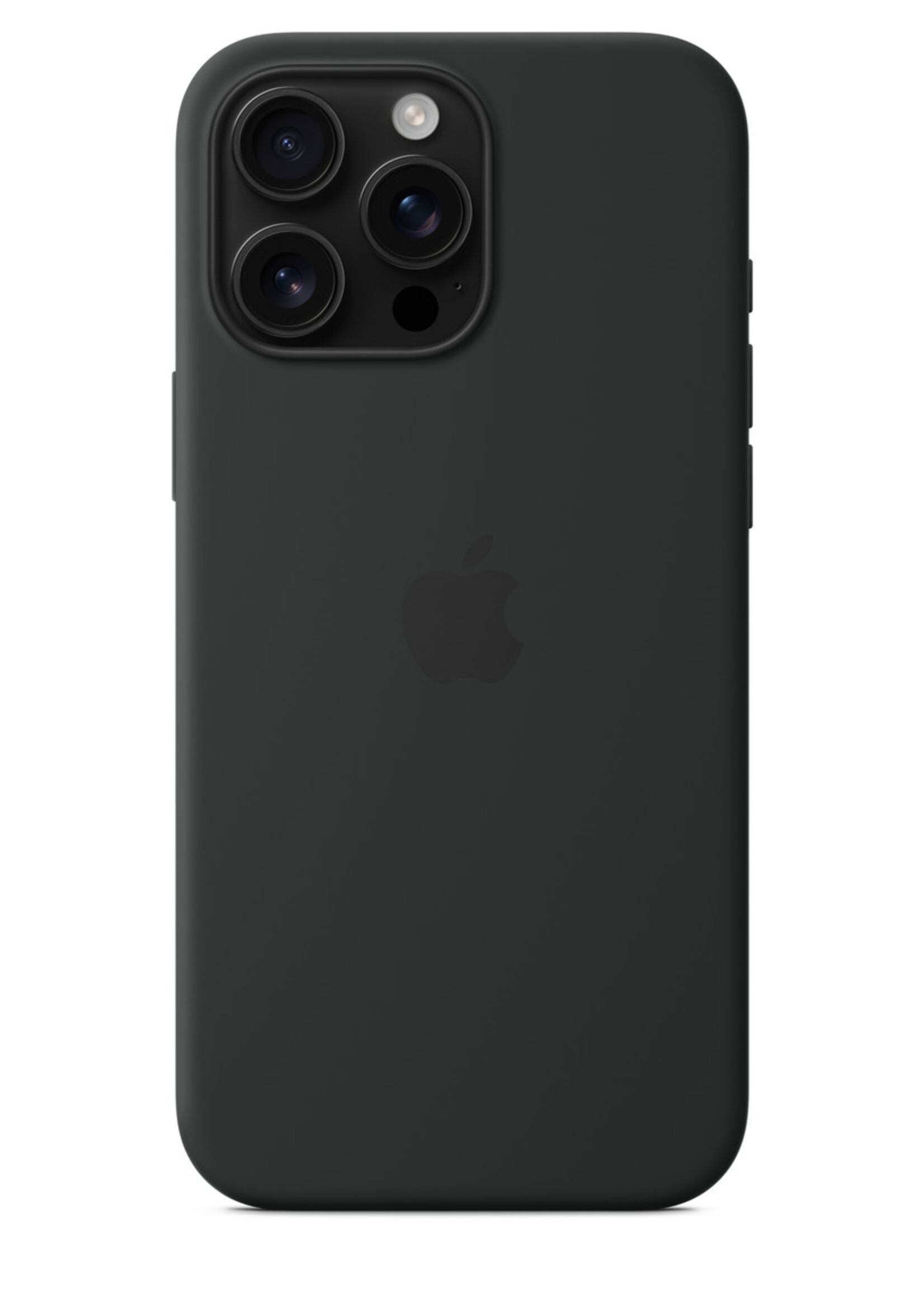 Apple Coque silicone colorée Apple iPhone 16 Pro Max Noir avec MagSafe