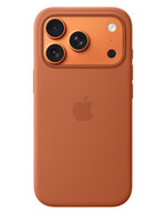 Apple Coque silicone colorée Apple iPhone 17 Pro / 18 Pro Pêche avec MagSafe