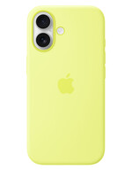 Apple Coque silicone colorée Apple iPhone 17 Jaune avec MagSafe