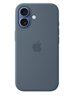 Apple Coque silicone colorée Apple iPhone 17 Bleu foncé avec MagSafe