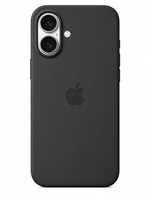 Apple Coque silicone colorée Apple iPhone 16 Plus Noir avec MagSafe