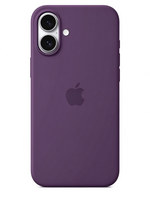 Apple Coque silicone colorée Apple iPhone 16 Violet avec MagSafe