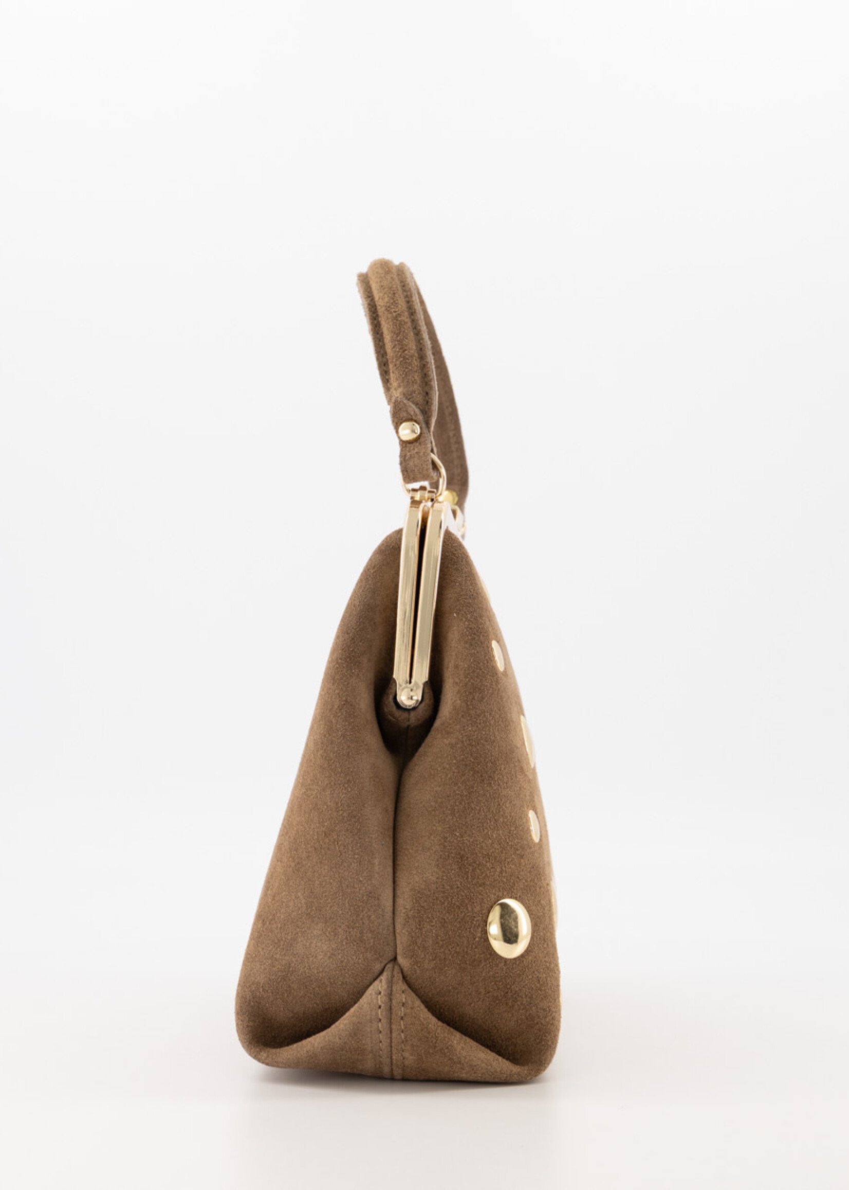CASH & CARRY TASSEN/RIEMEN/ 2026 Clara stud bag suede